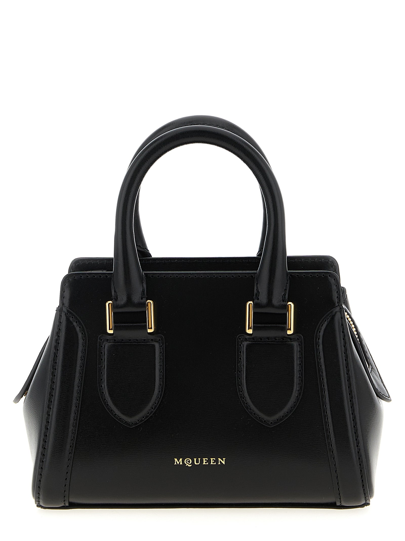 Alexander McQueen Schwarze Kalbsleder-Handtasche