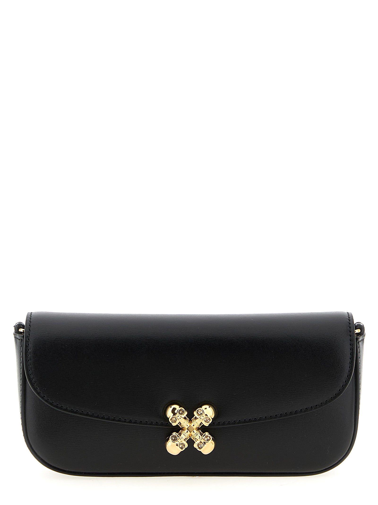 Alexander McQueen Schwarze Kalbsleder-Umhängetasche