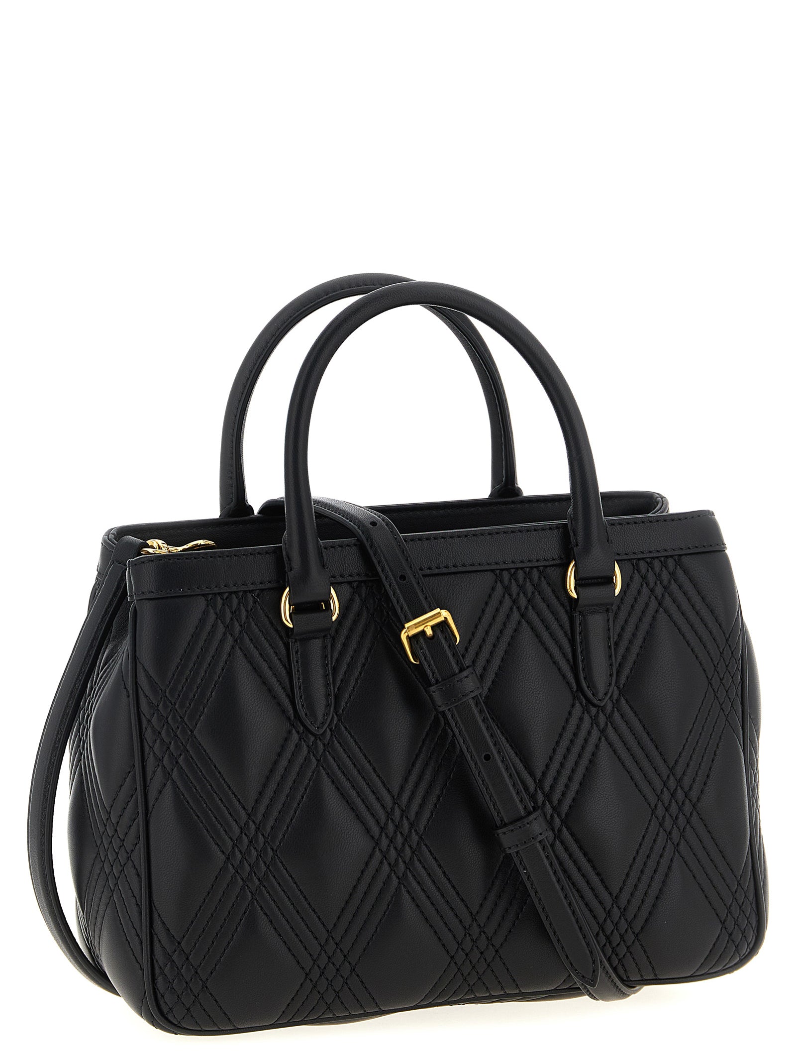 Valentino Garavani Schwarze Lammleder-Schultertasche