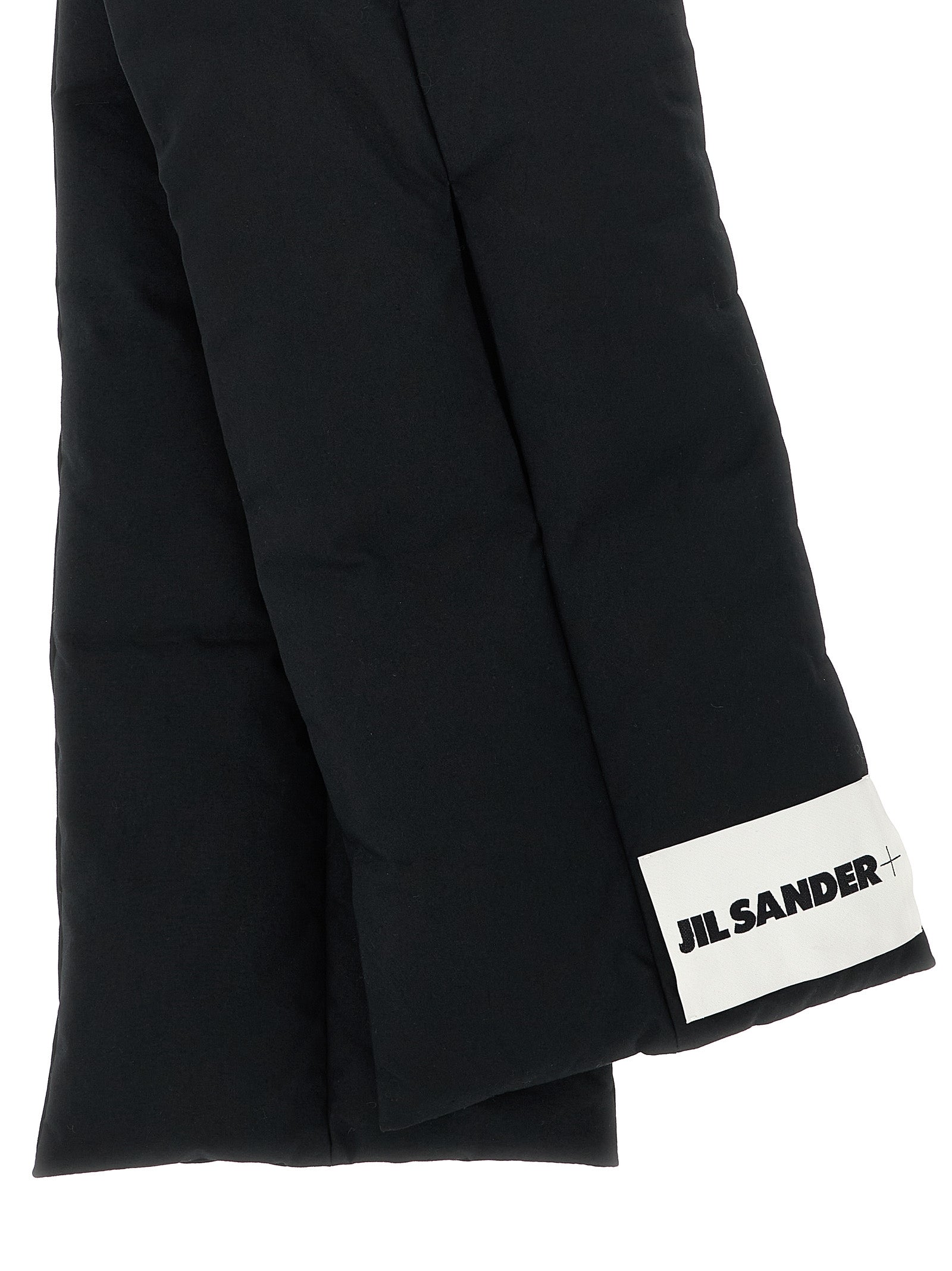 Jil Sander Schwarzer Baumwoll-Foulard