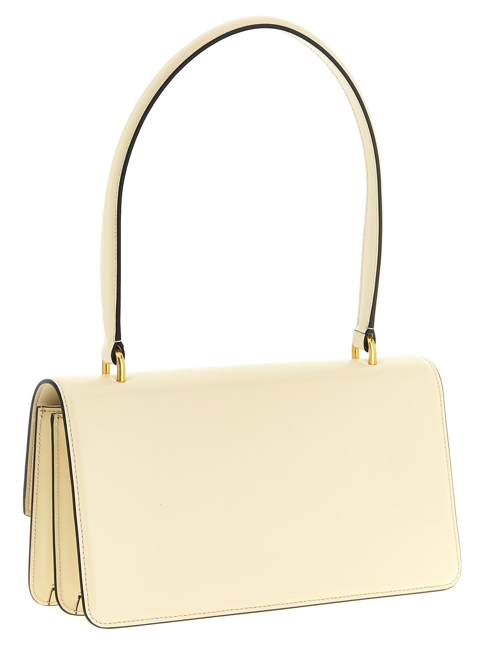Valentino Garavani Weiße Kalbsleder-Schultertasche