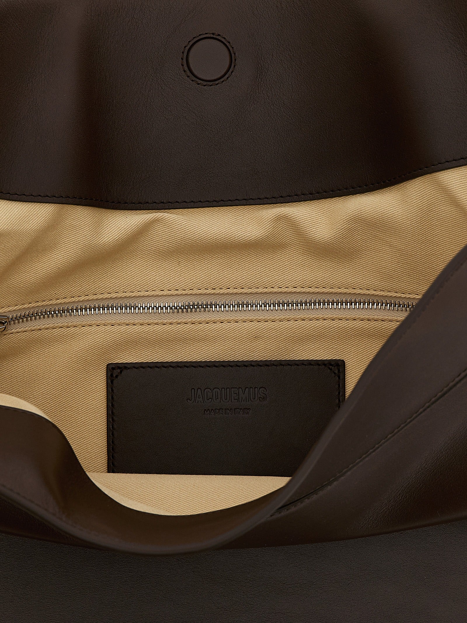 Jacquemus Braunes Kalbsleder Damen Crossbody Tasche