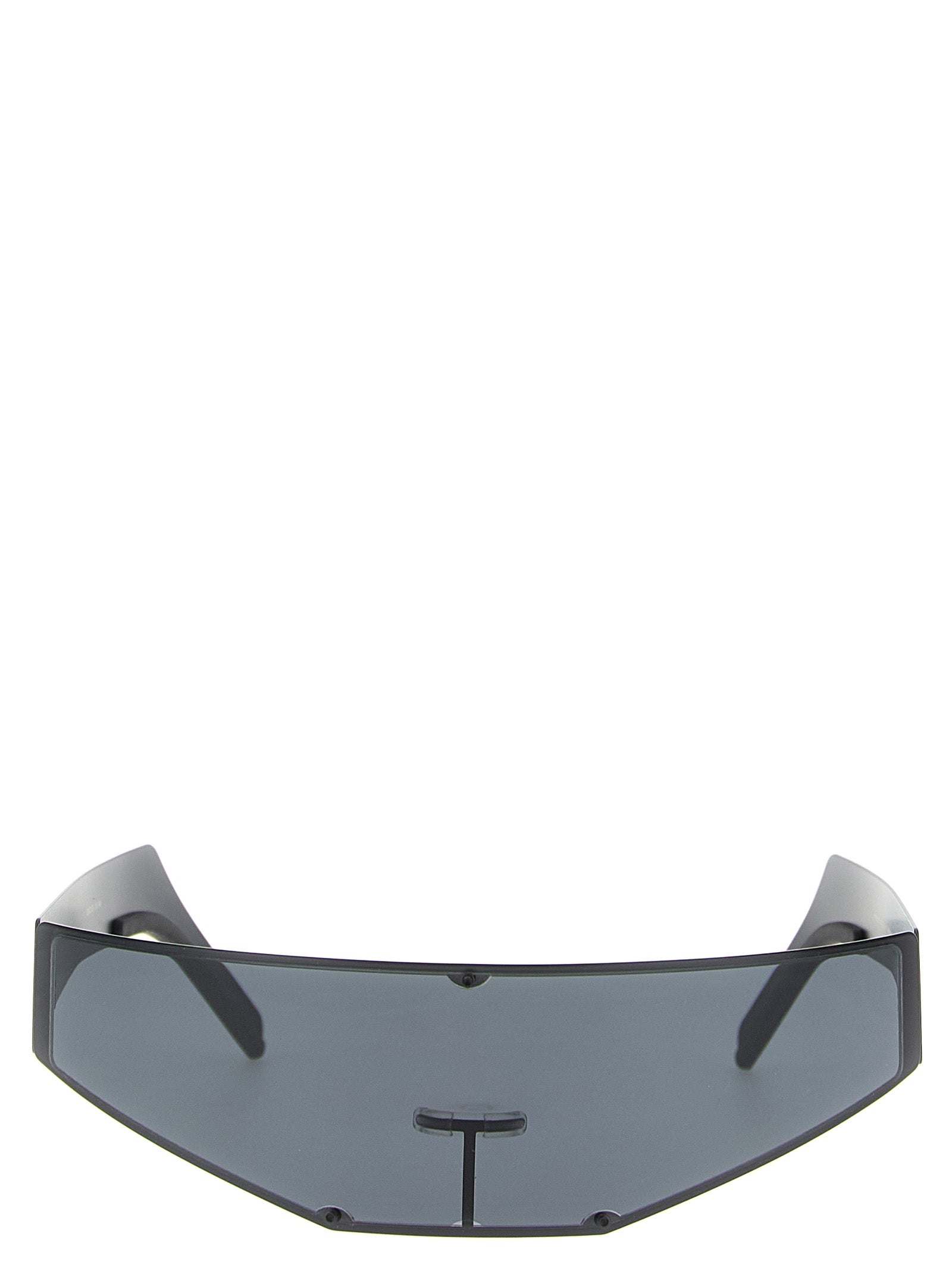 Rick Owens Sonnenbrille aus schwarzem Edelstahl