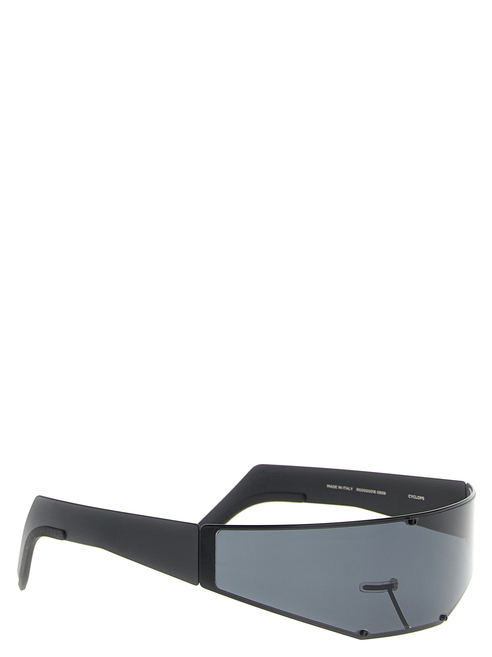 Rick Owens Sonnenbrille aus schwarzem Edelstahl