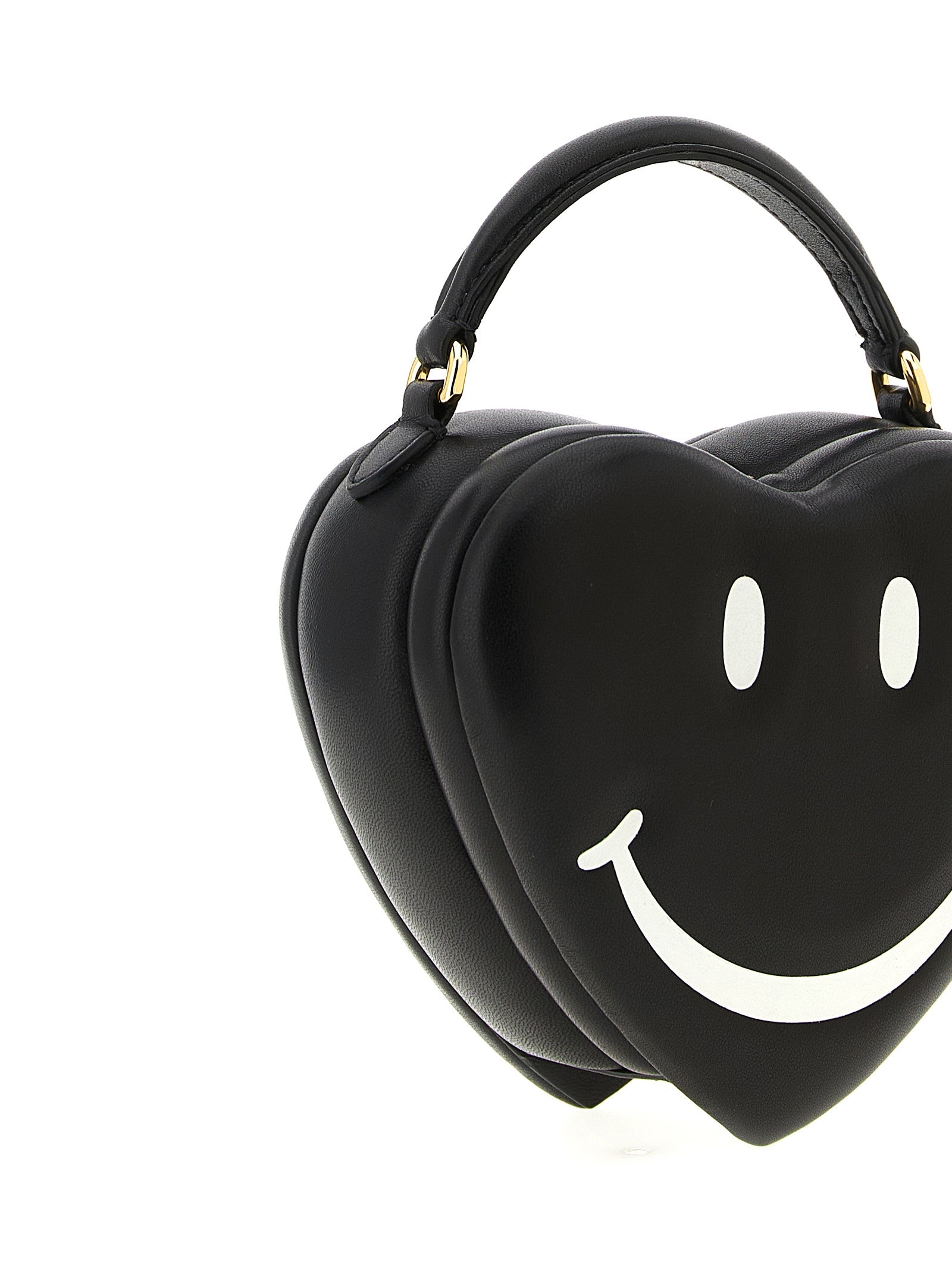 Moschino Schwarze Handtasche aus Polyester
