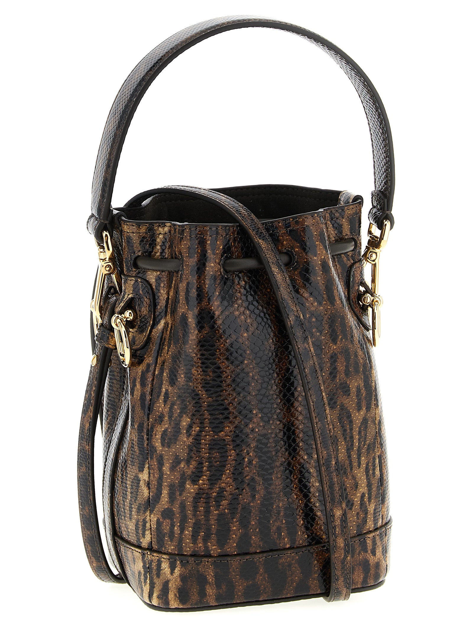 Fendi Braune Samtleder-Handtasche