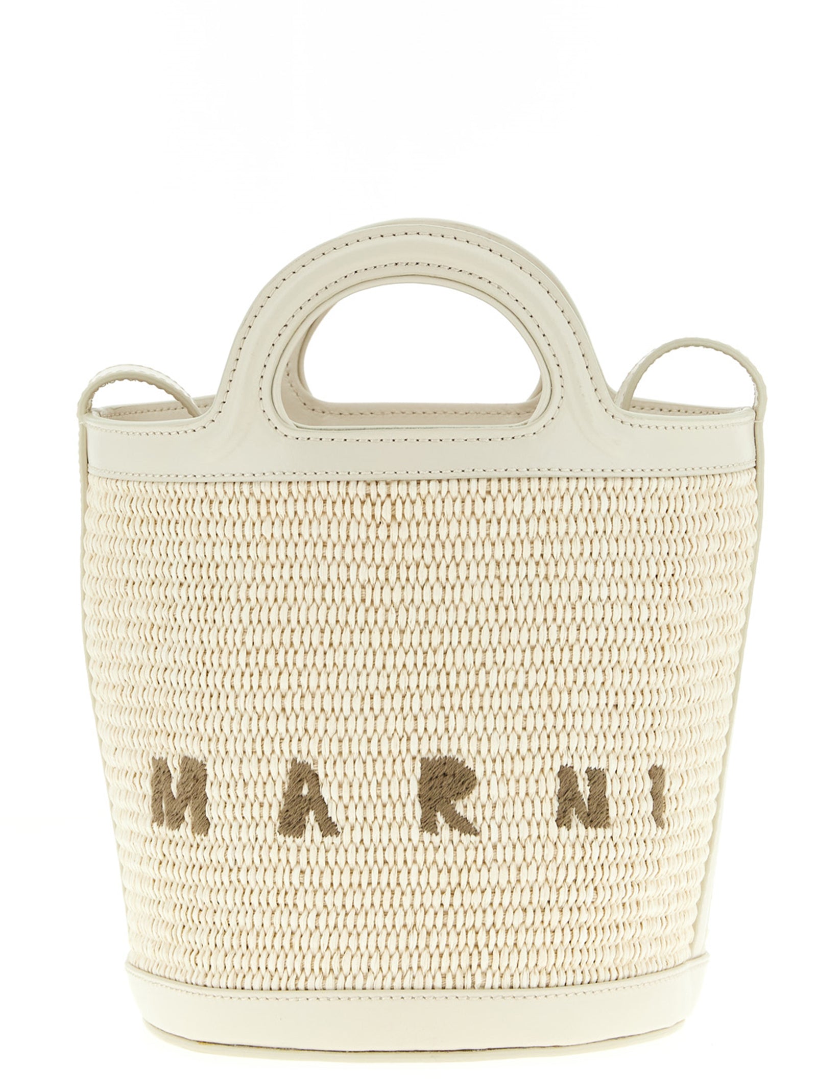 Marni Weiße Baumwoll-Handtasche