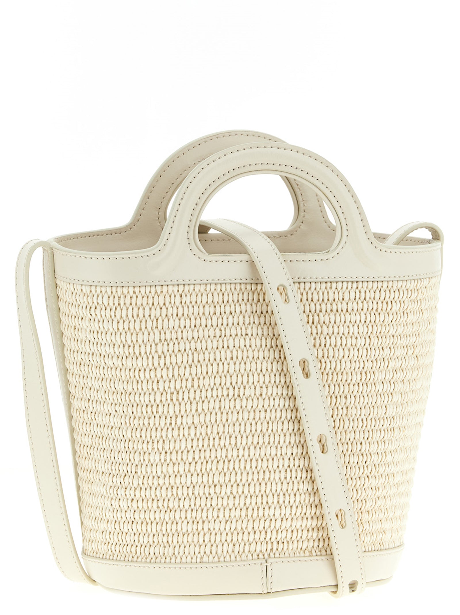 Marni Weiße Baumwoll-Handtasche