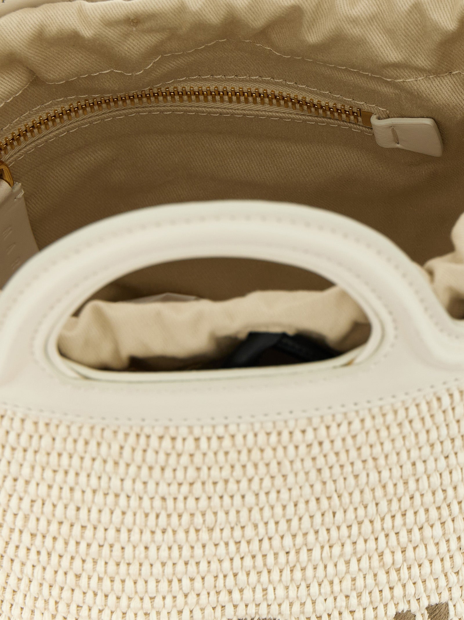 Marni Weiße Baumwoll-Handtasche