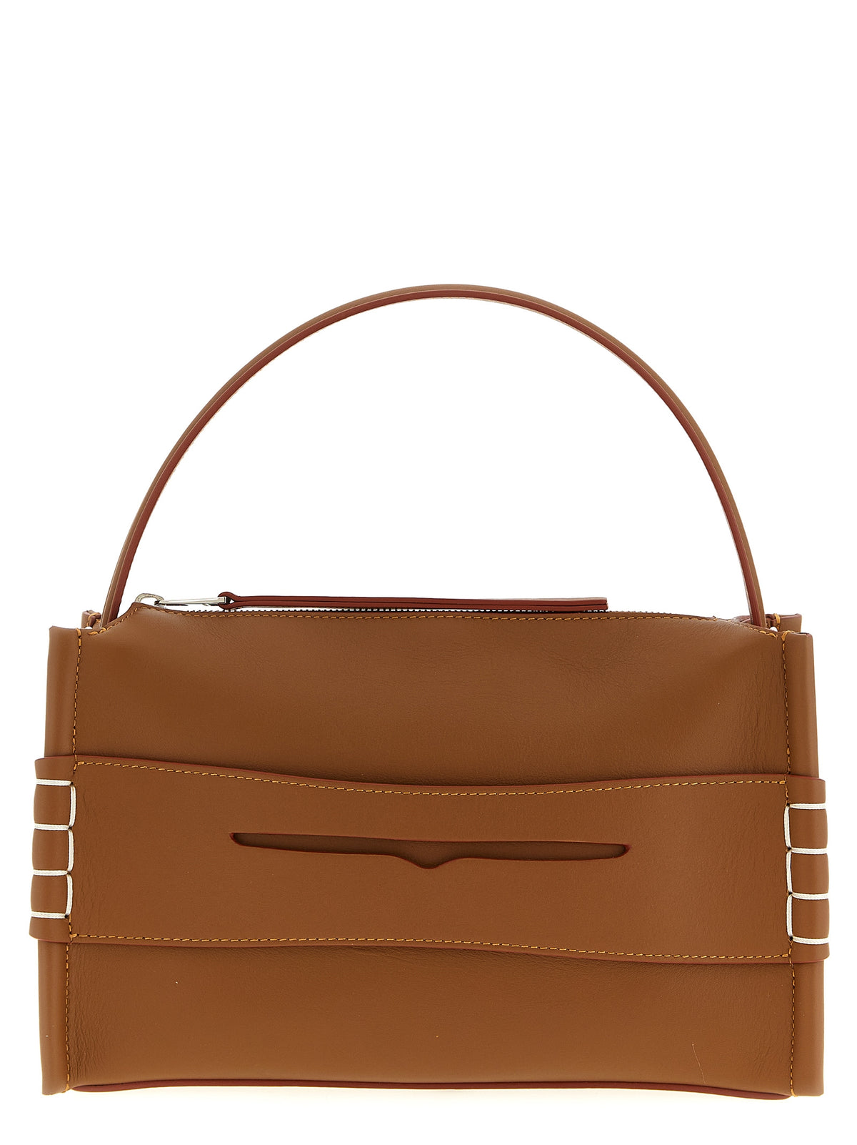 J.W.Anderson Braunes Kalbsleder Damen Crossbody Tasche