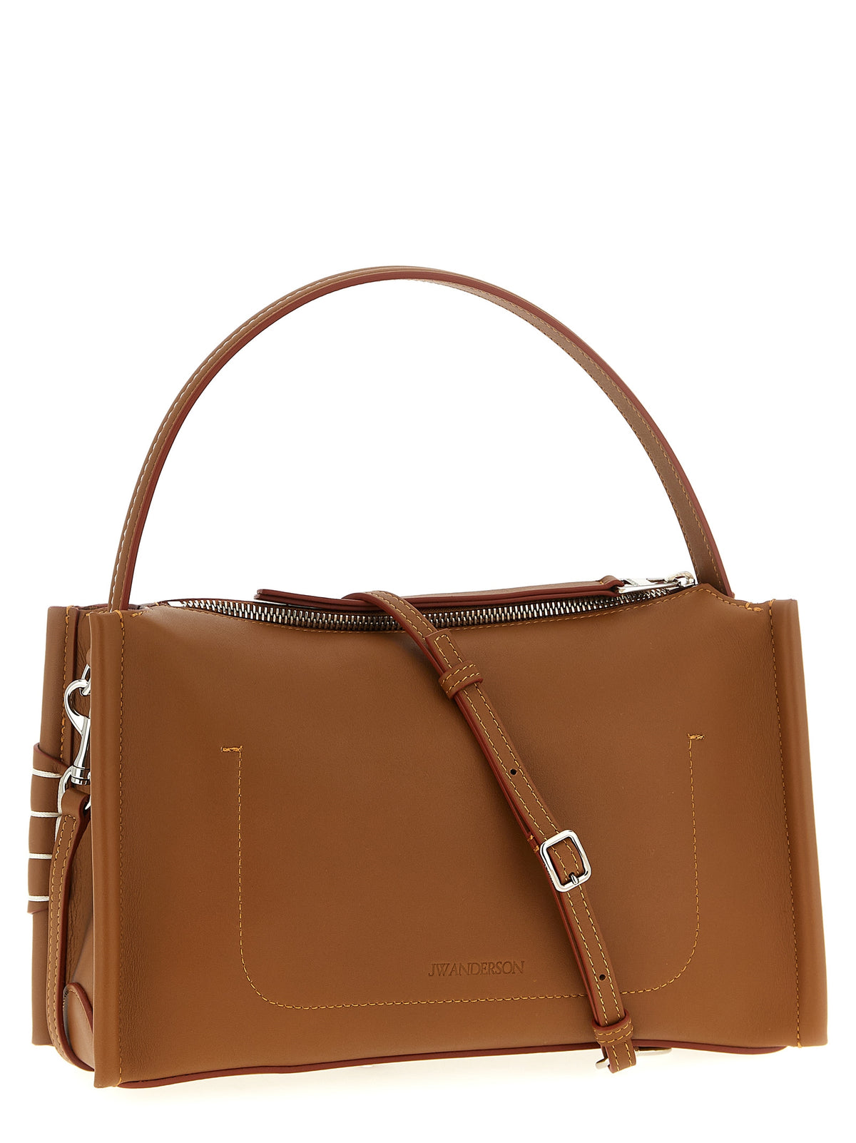J.W.Anderson Braunes Kalbsleder Damen Crossbody Tasche