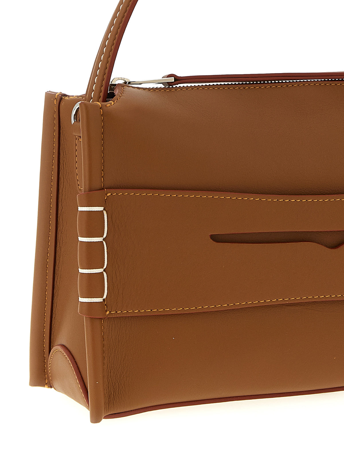 J.W.Anderson Braunes Kalbsleder Damen Crossbody Tasche