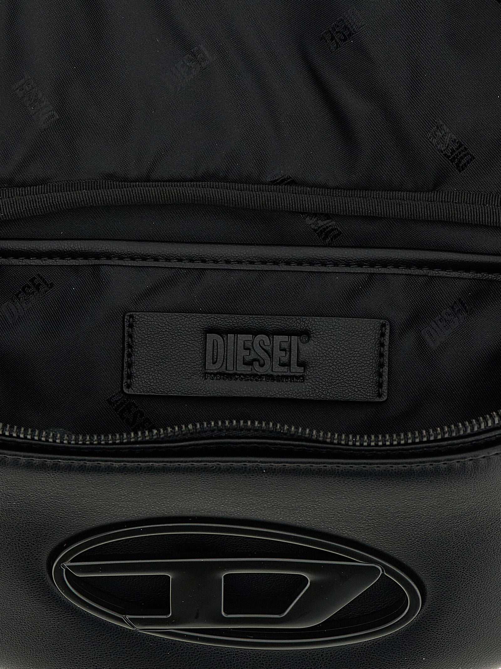 Diesel Schwarze Crossbody-Tasche aus Polyethylen