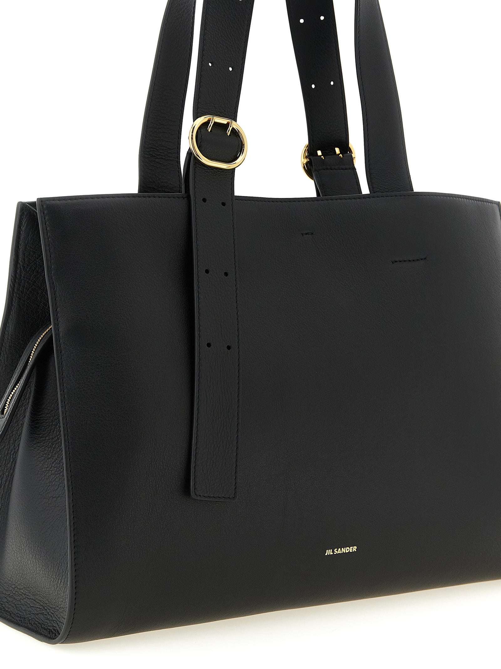 Jil Sander Schwarze Kalbsleder-Tasche