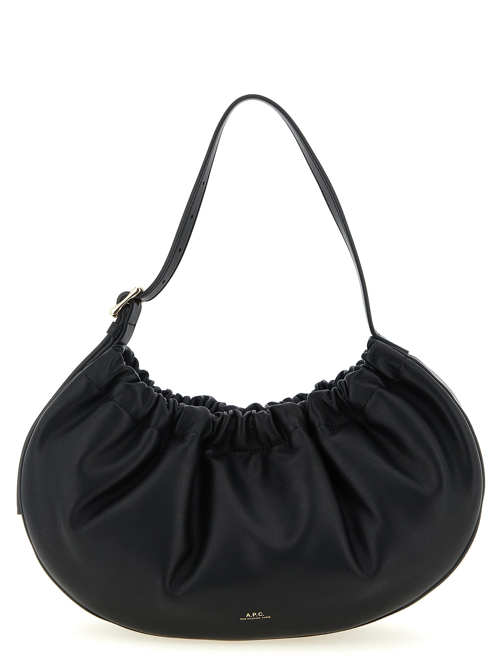 A.P.C. Schwarze Schultertasche aus Polyethylen
