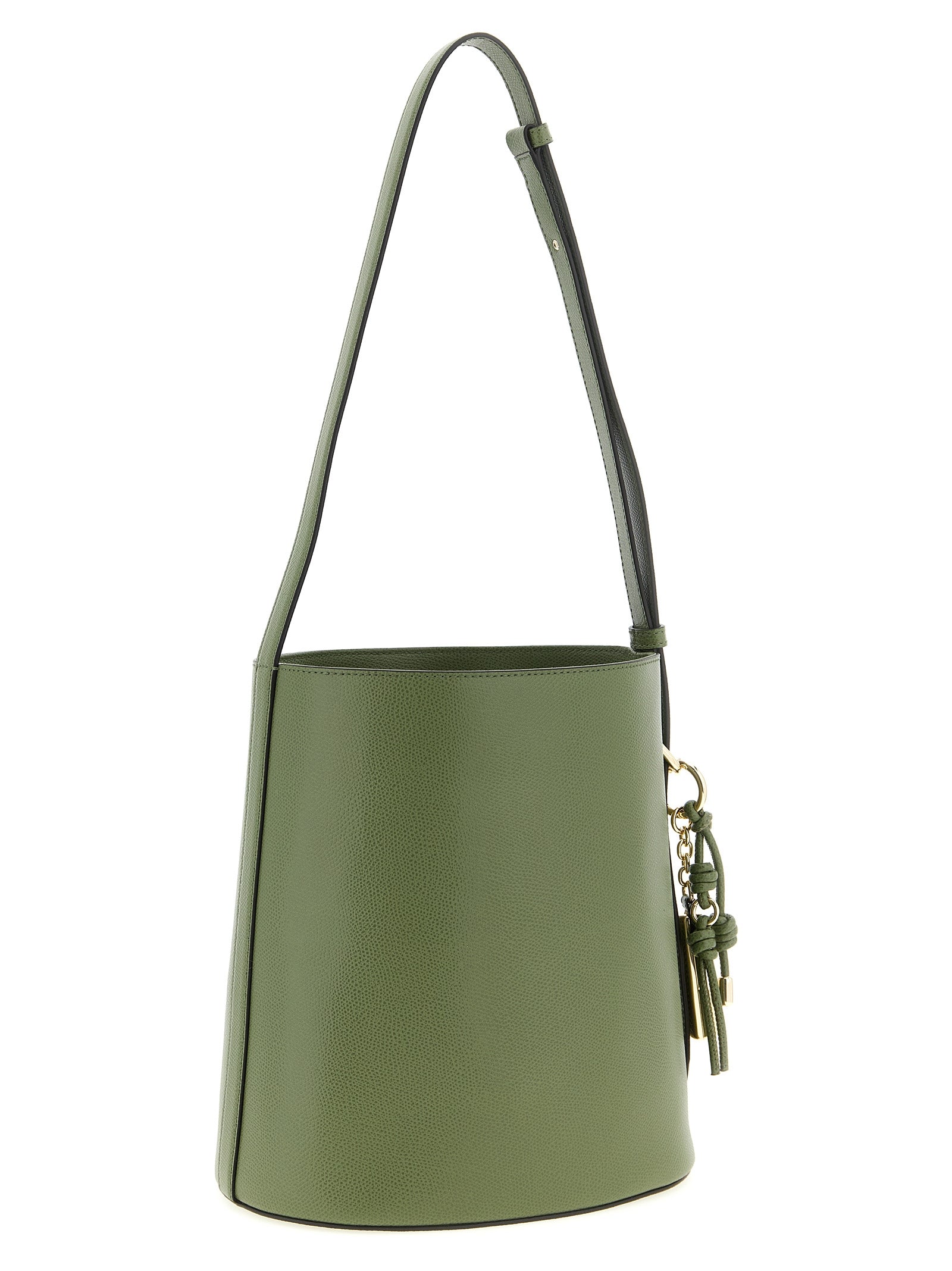 Furla Zweifarbige Schultertasche aus Kalbsleder