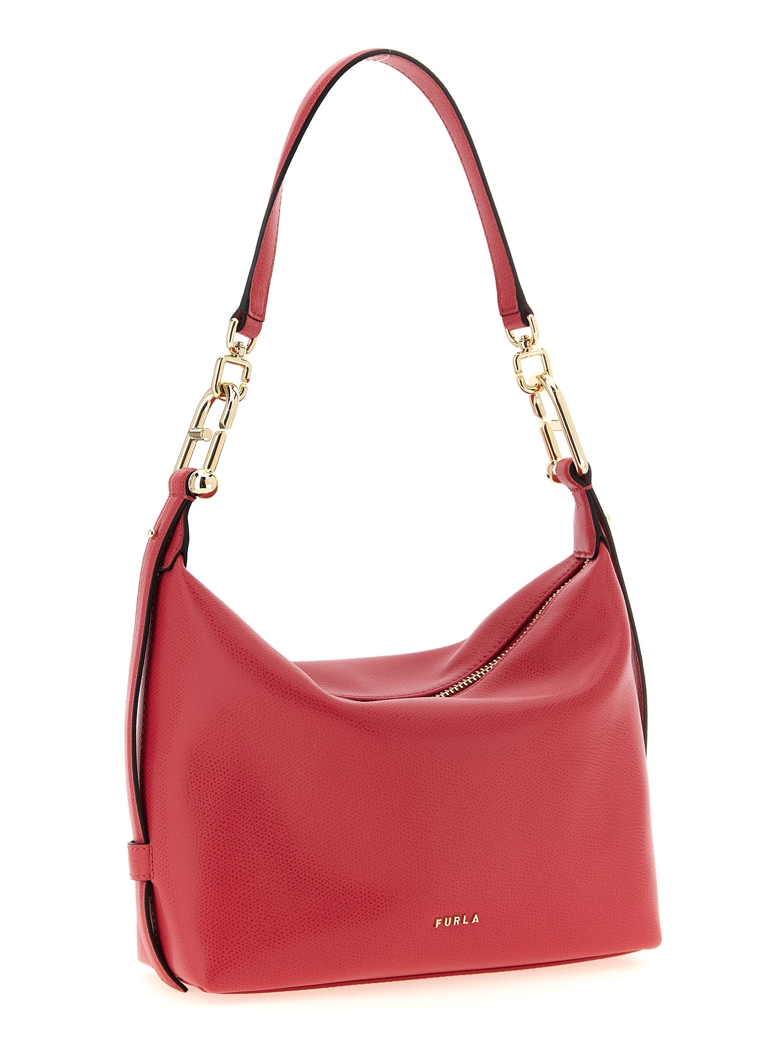 Furla Schultertasche aus Fuchsia-Kalbsleder