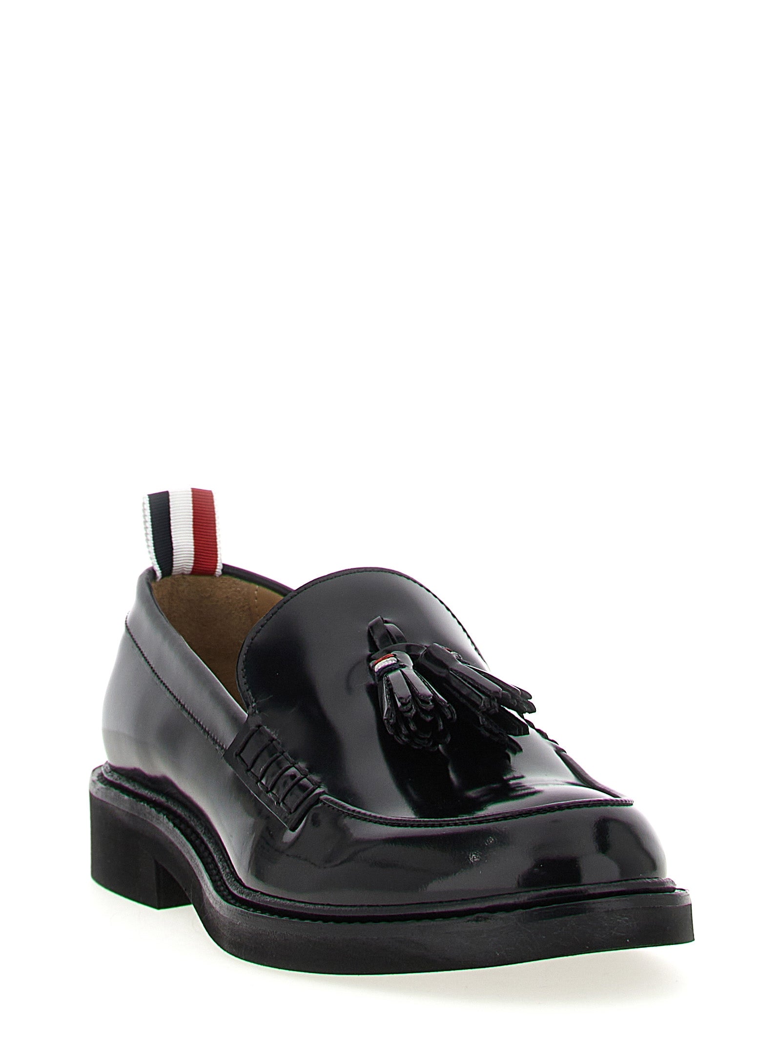 Thom Browne Schwarze Loafer aus Kalbsleder zum Hineinschlüpfen