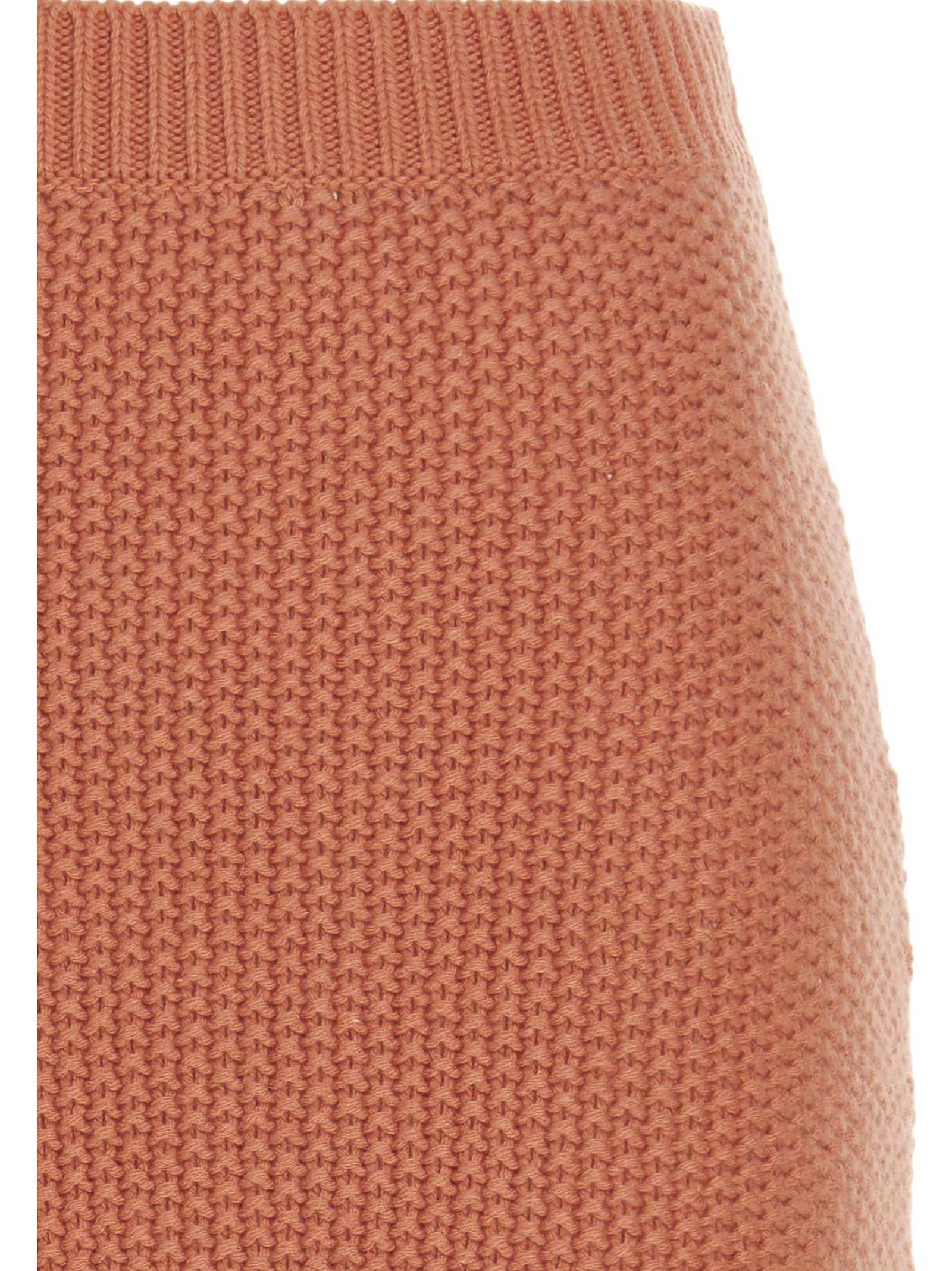 Chloé Minirock aus orangefarbenem Kaschmir
