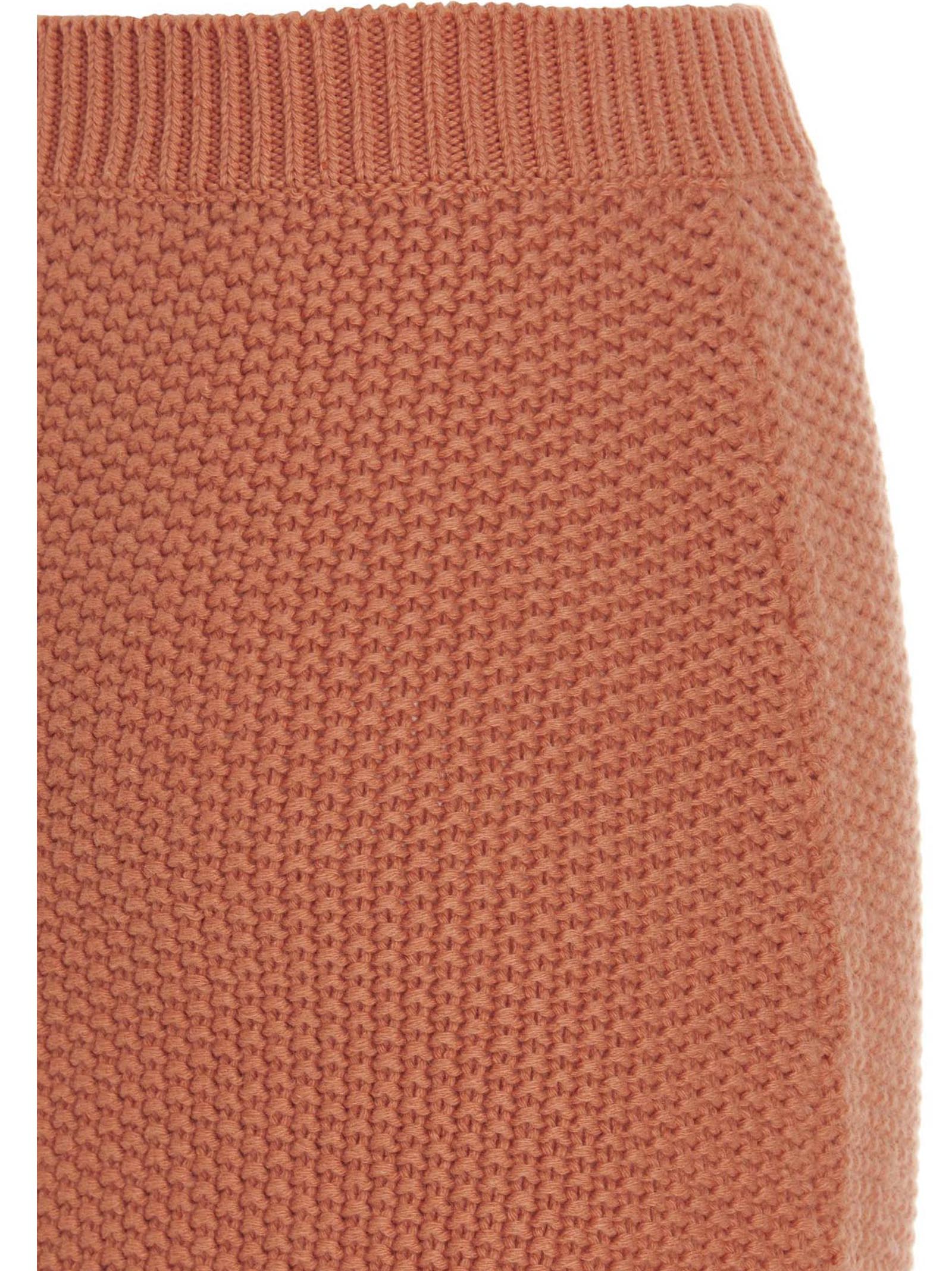 Chloé Minirock aus orangefarbenem Kaschmir