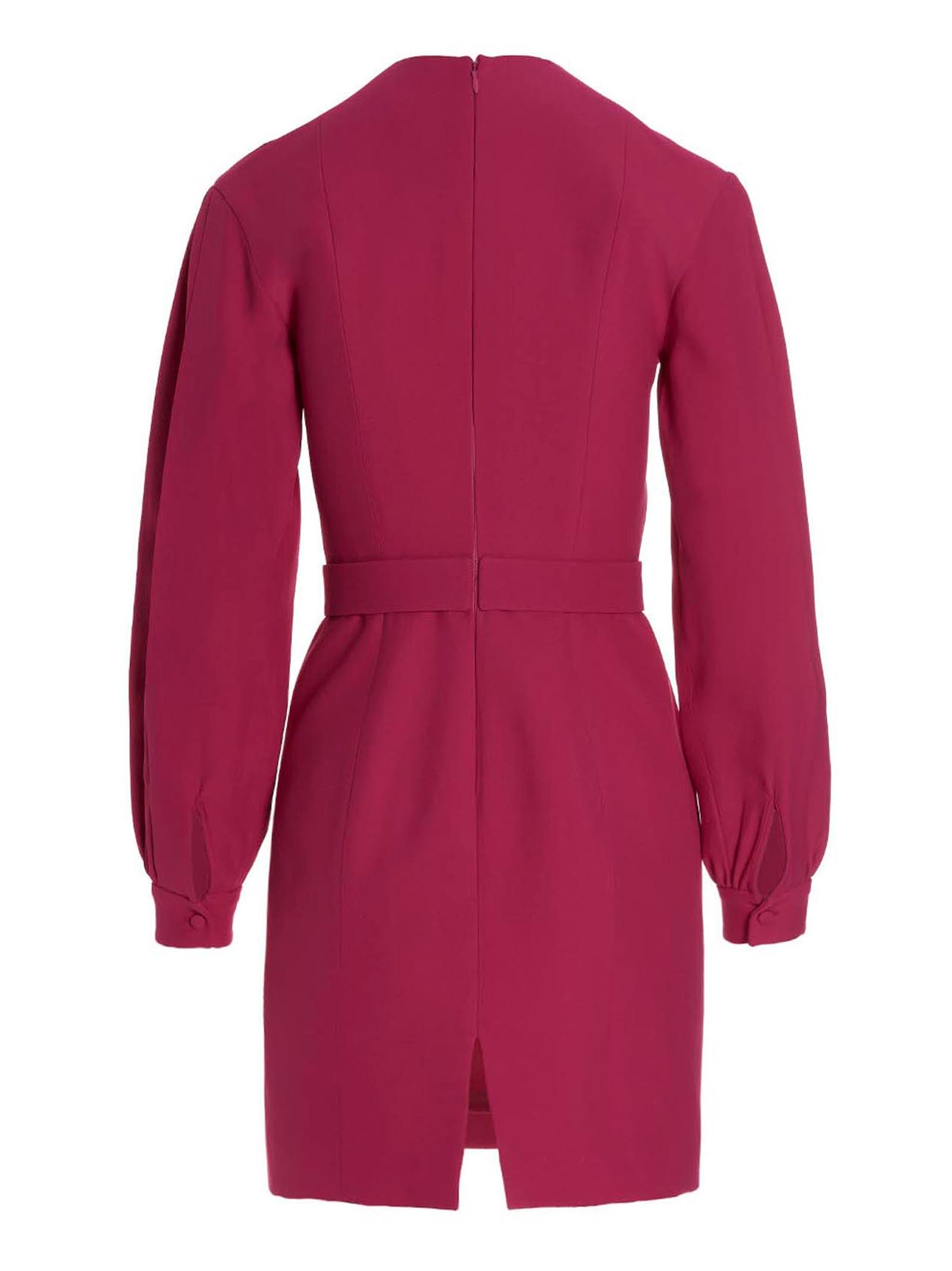 Giovanni Bedin Kurzes Fuchsia-Kleid aus Viskose
