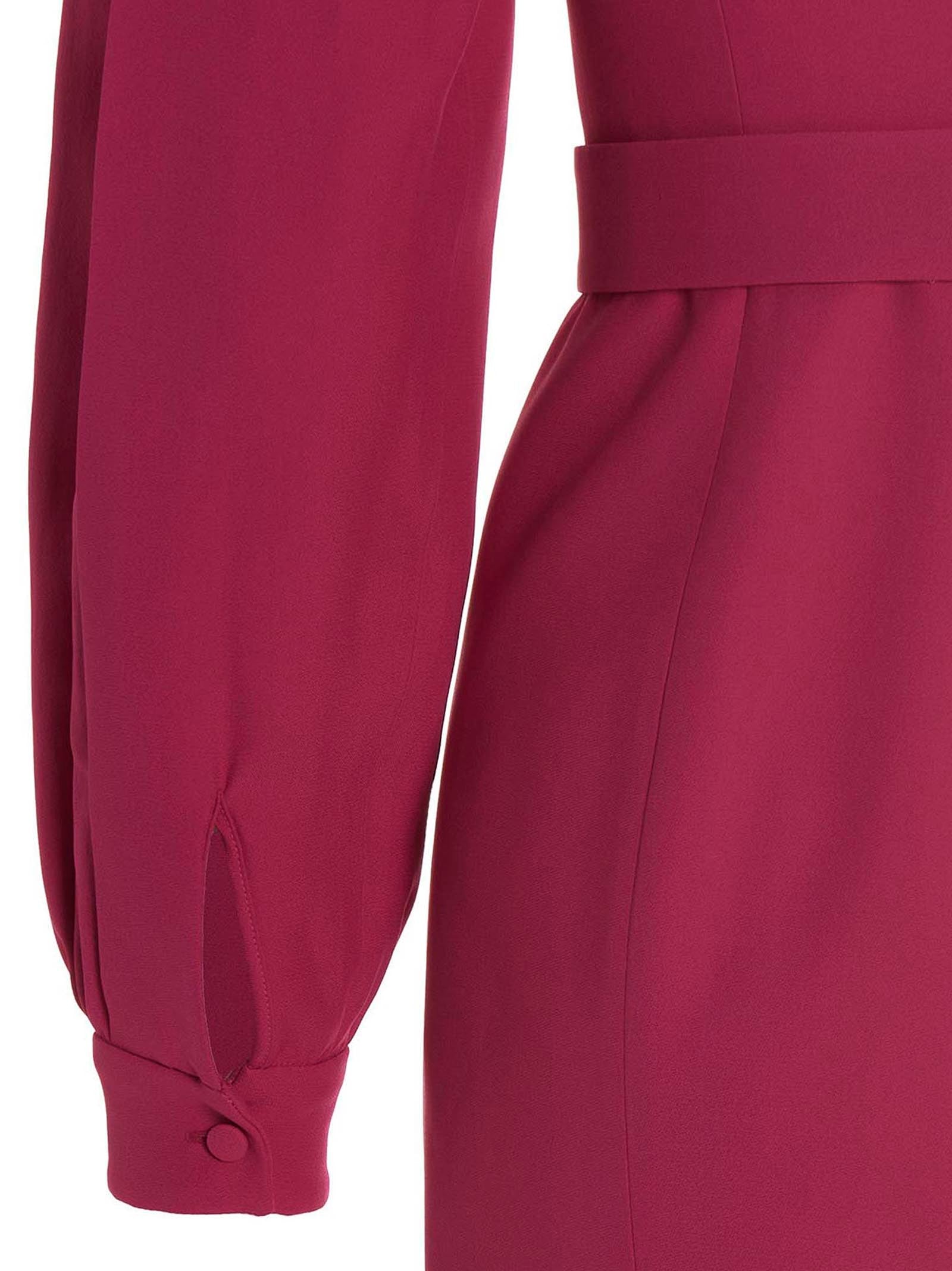 Giovanni Bedin Kurzes Fuchsia-Kleid aus Viskose