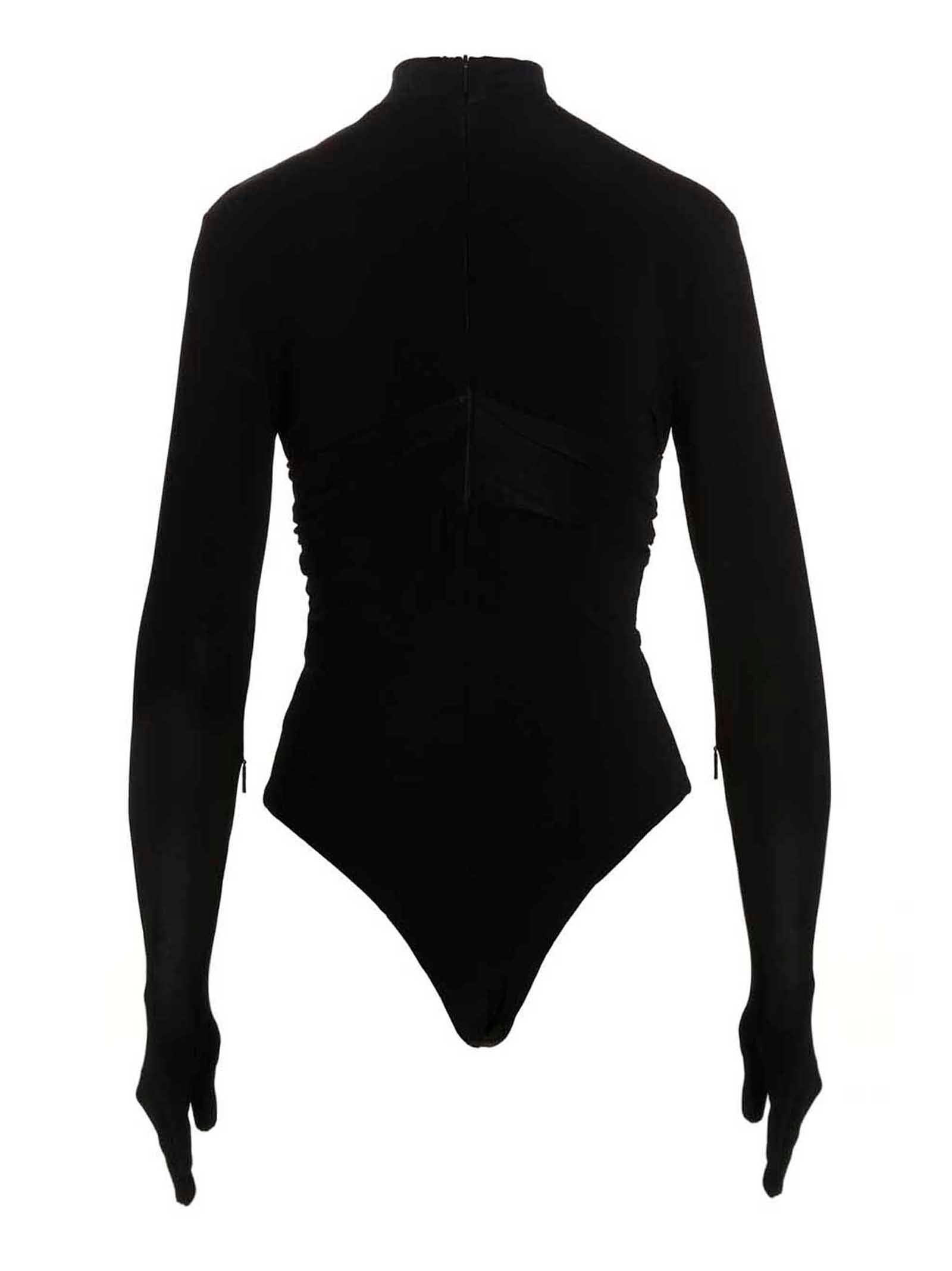 Ambush Schwarzer Body aus Viskose