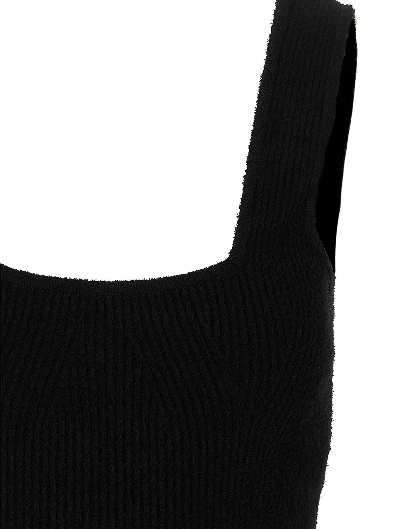 Wardrobe.Nyc Schwarzes Baumwoll-Midikleid