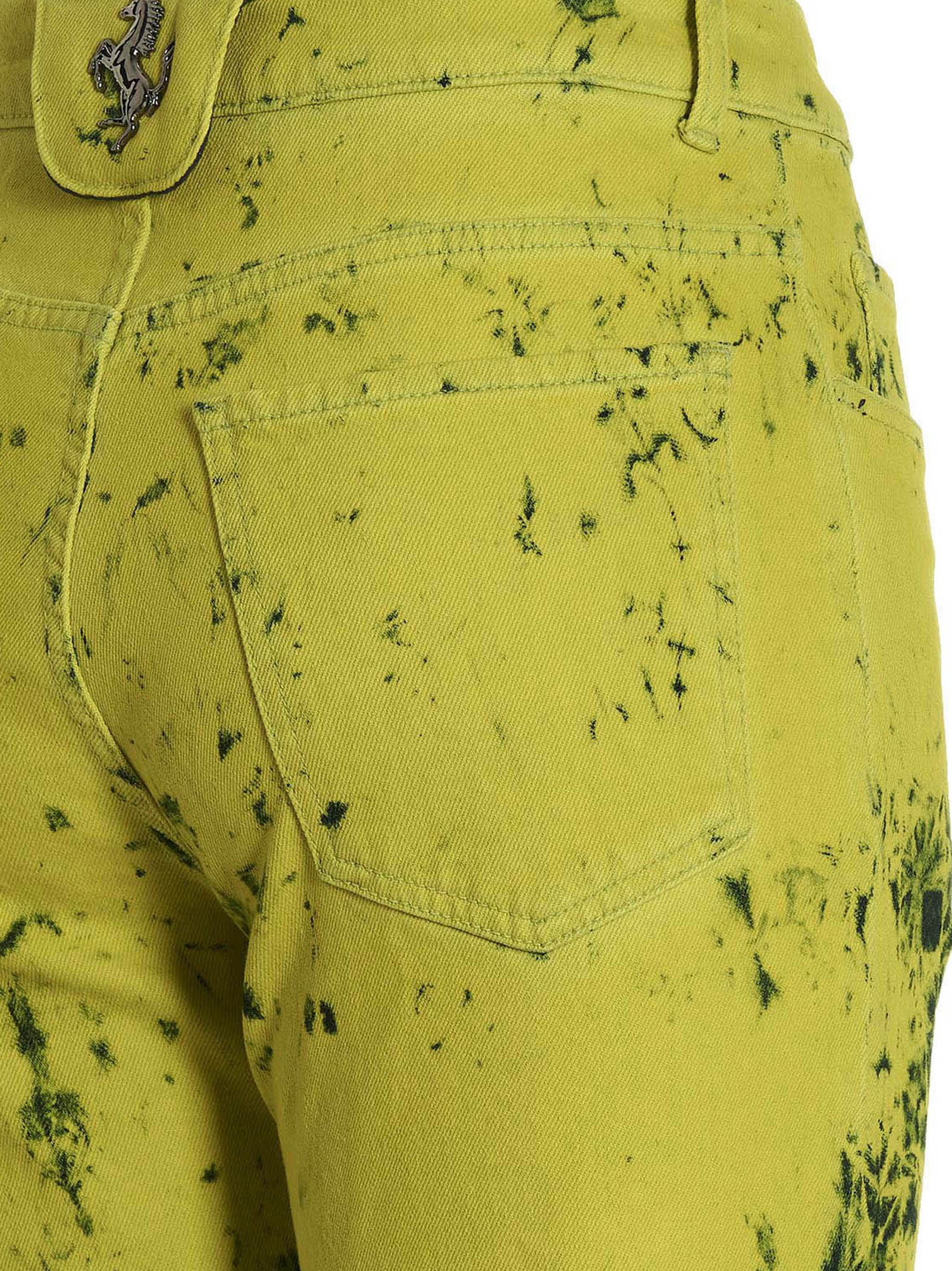 Ferrari Zweifarbige Baumwoll-Jeans Denim