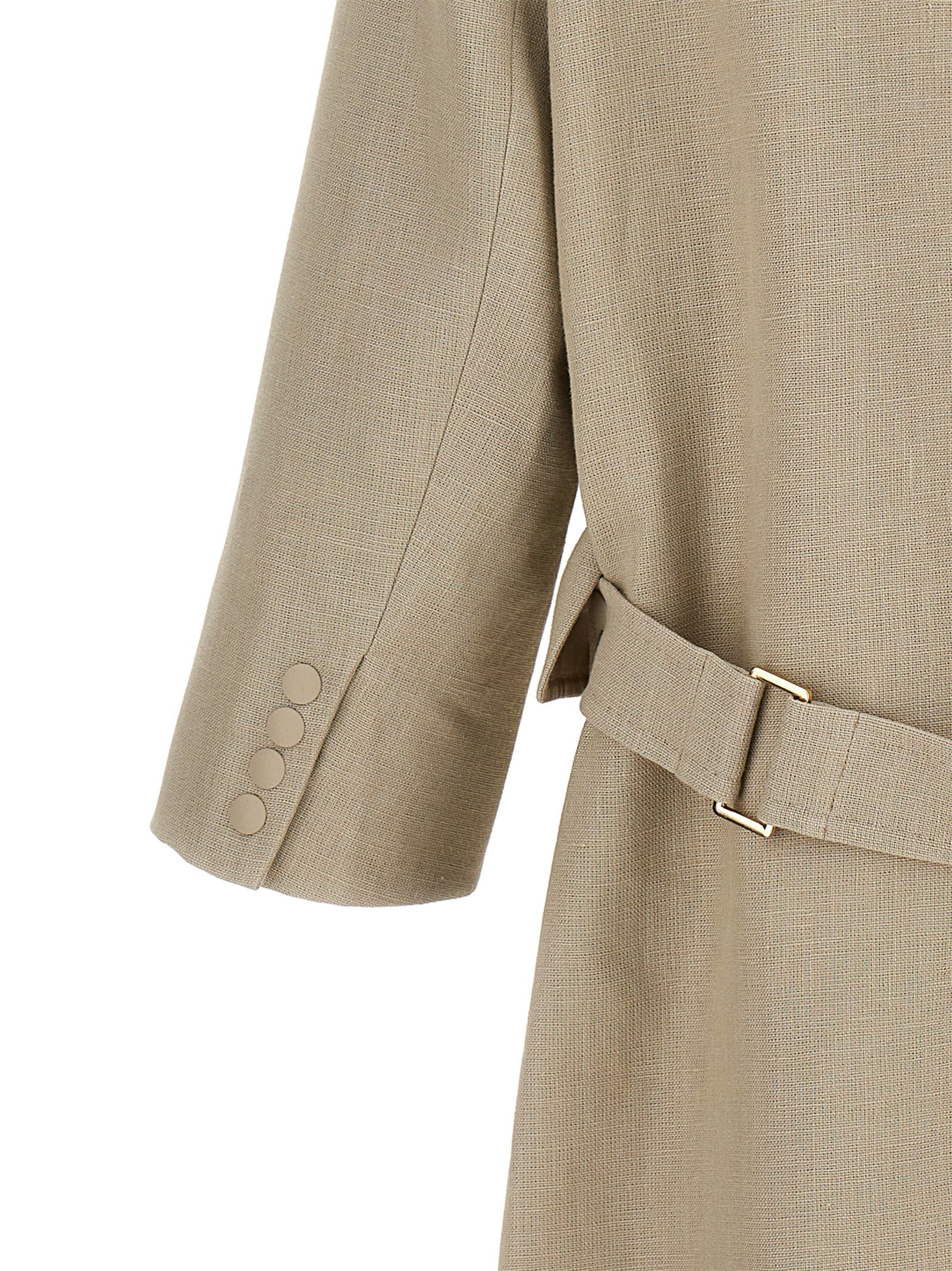 Max Mara Beige Leinenmantel