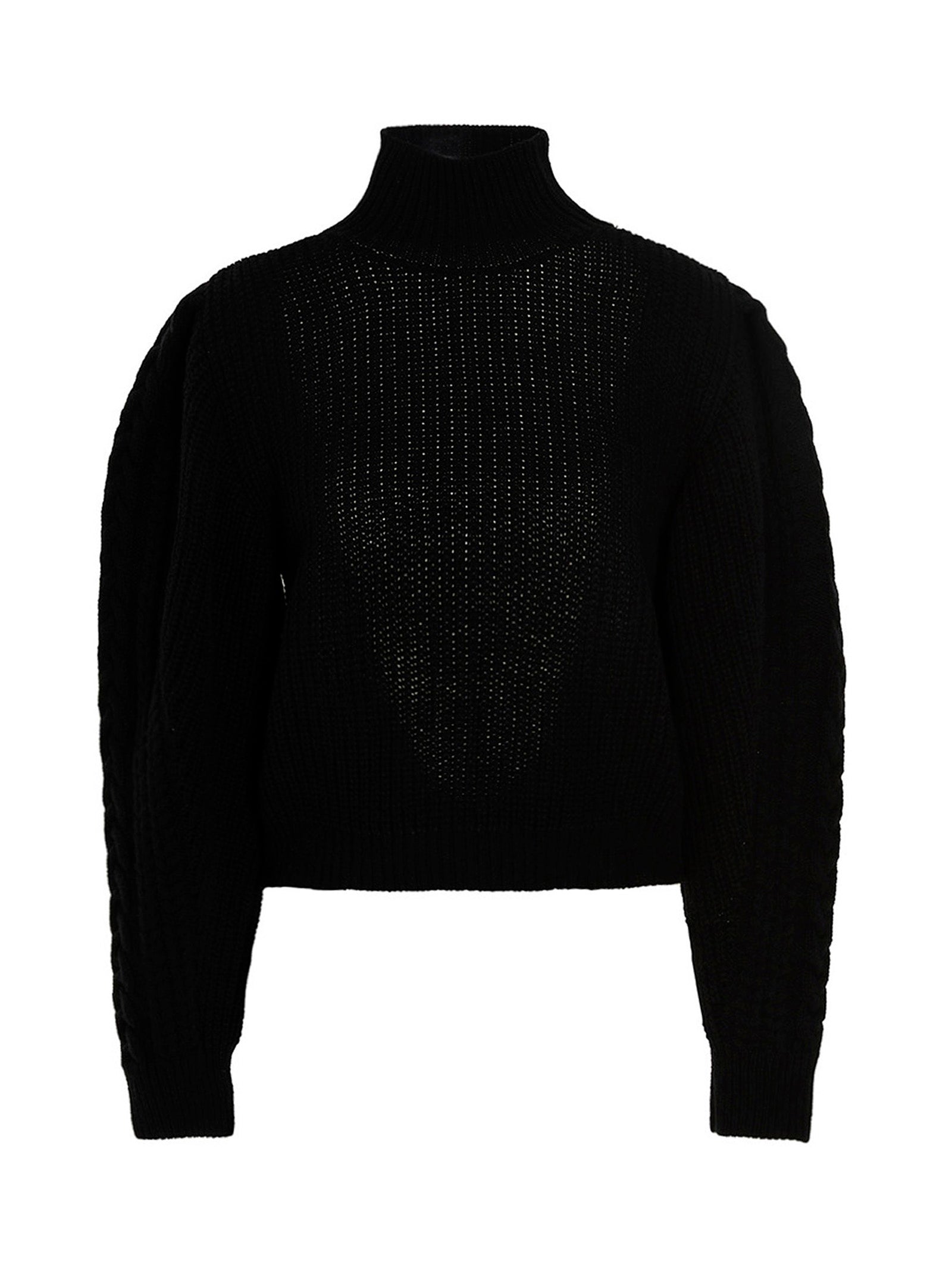 MIXIK Schwarzer Wollcardigan
