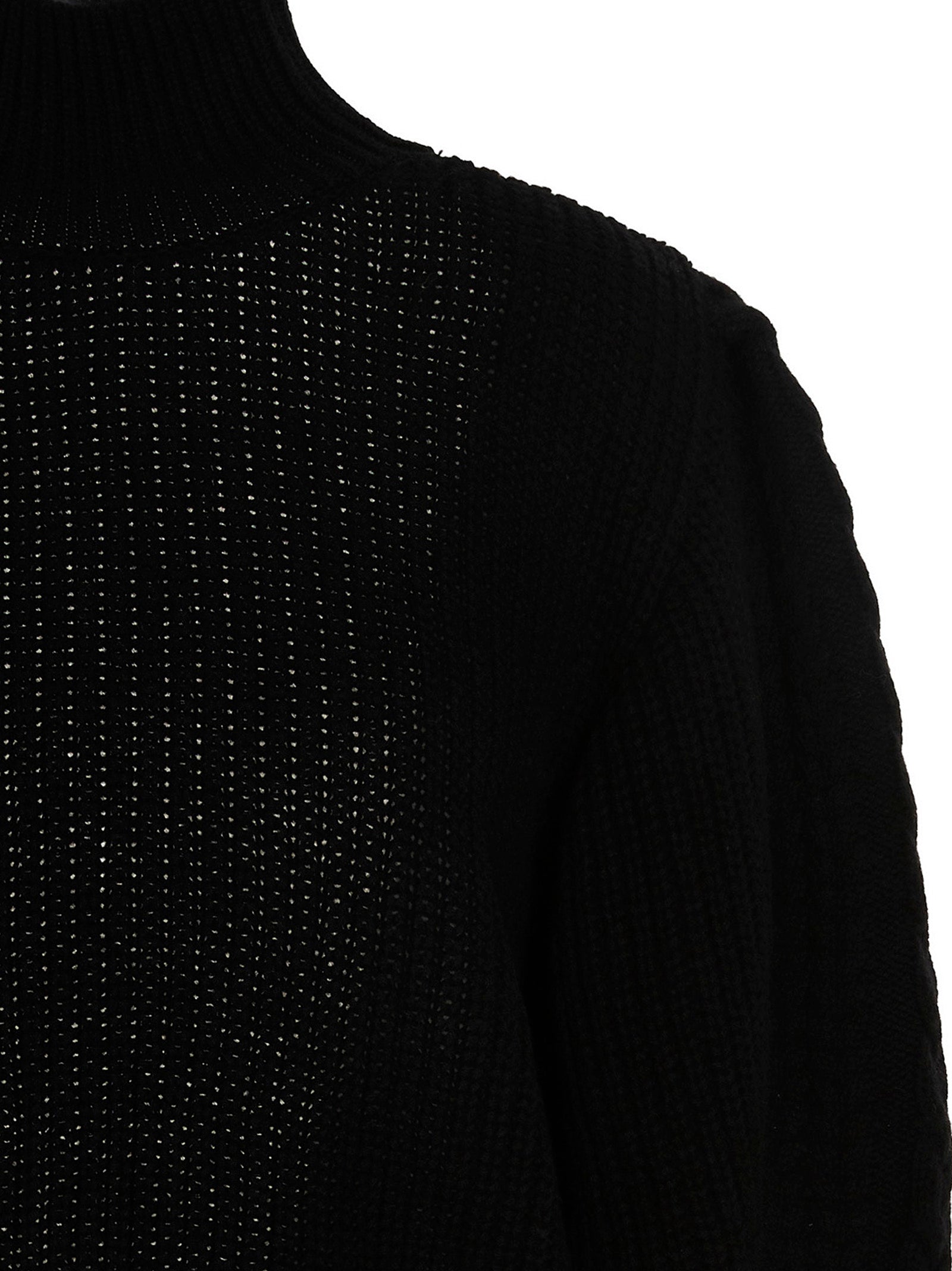 MIXIK Schwarzer Wollcardigan
