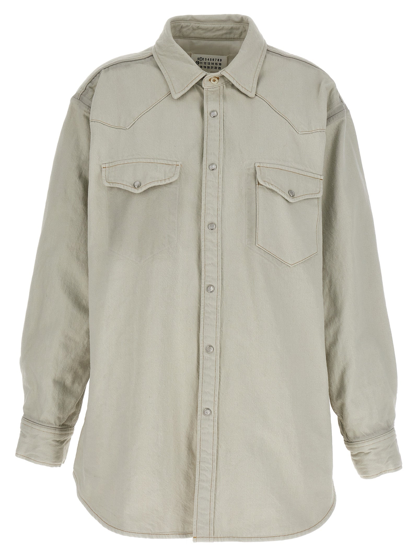 Maison Margiela Weiße Jeansjacke aus Baumwolle