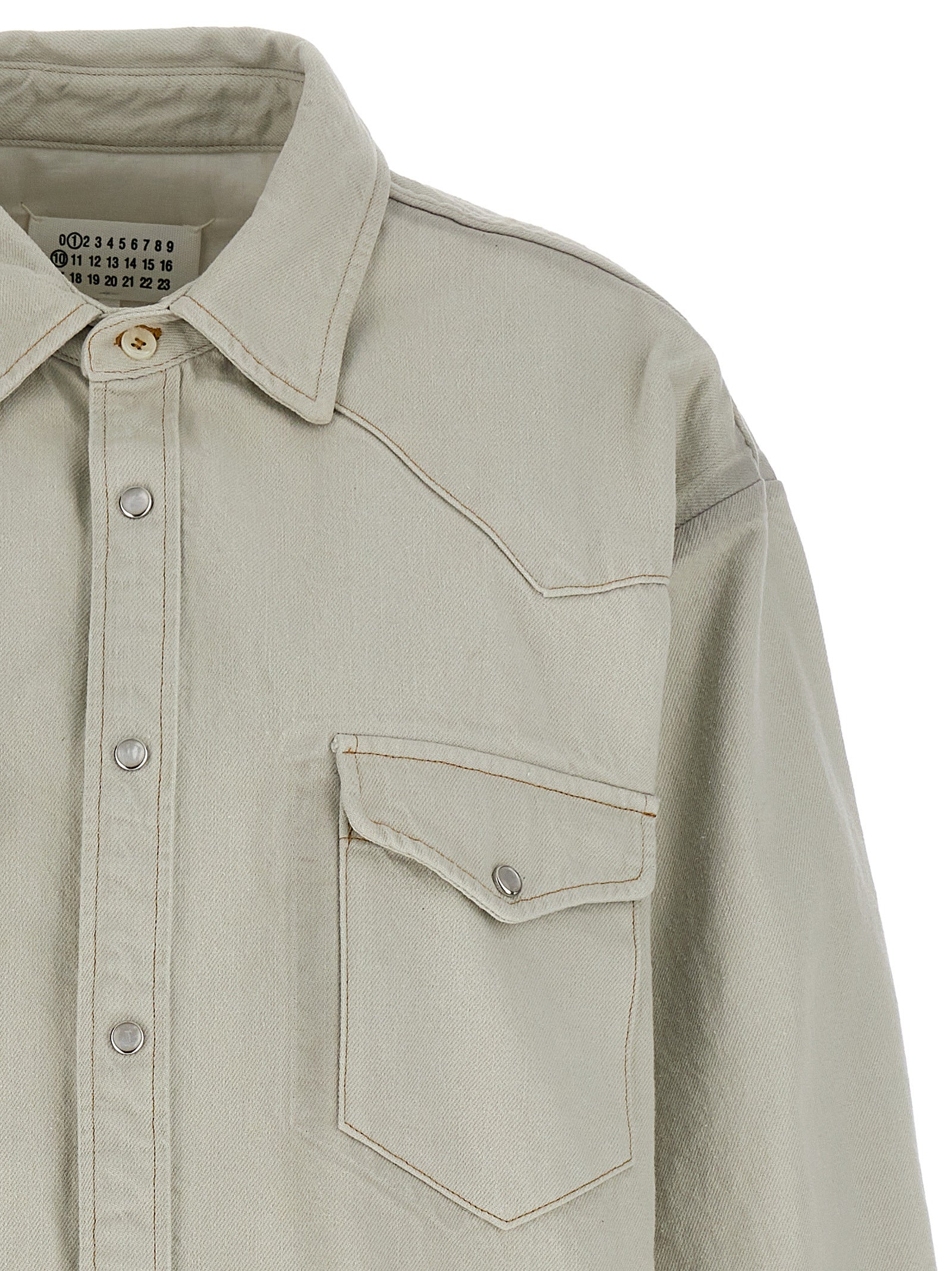 Maison Margiela Weiße Jeansjacke aus Baumwolle