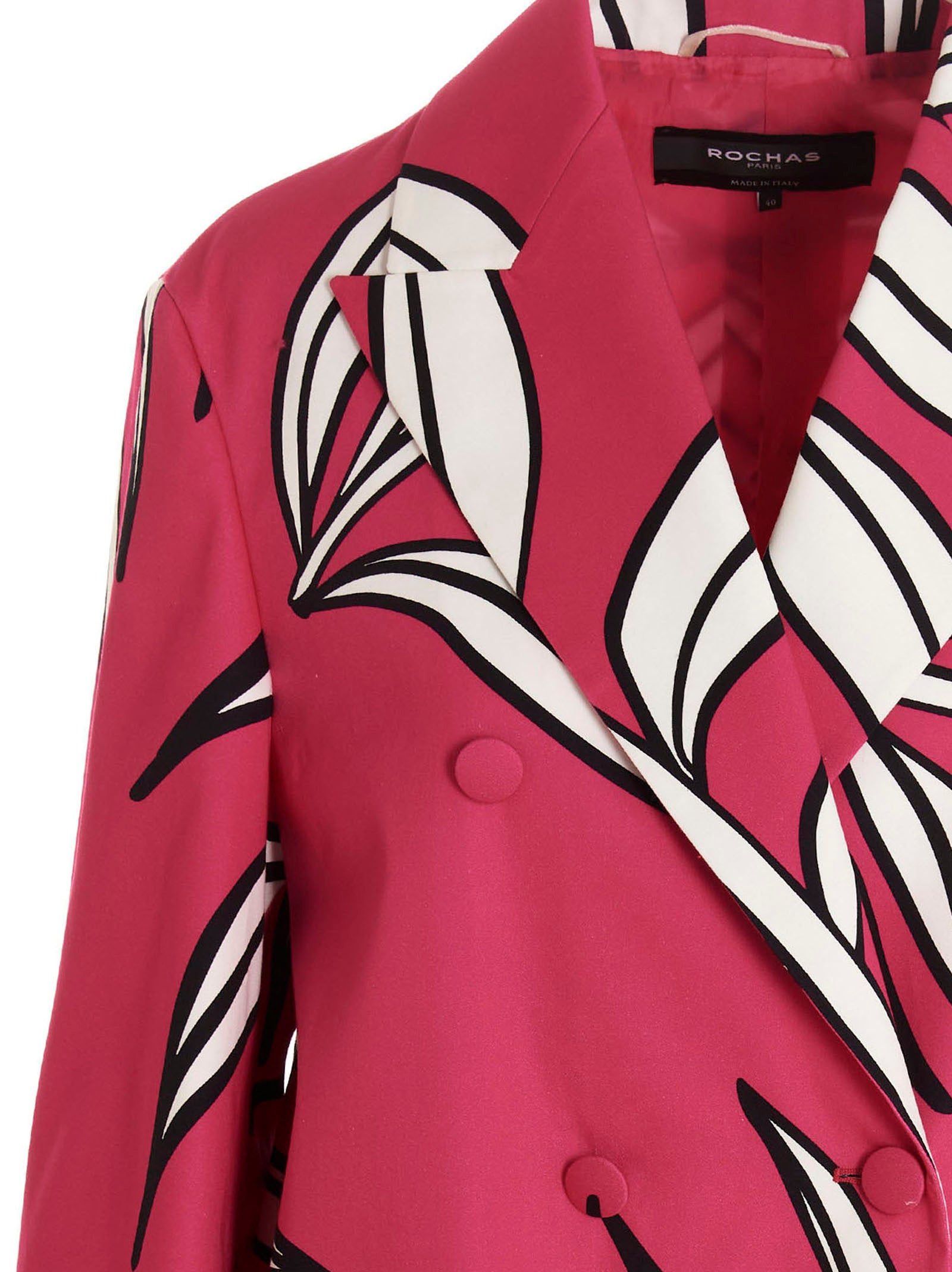 ROCHAS Fuchsia Baumwollblazer