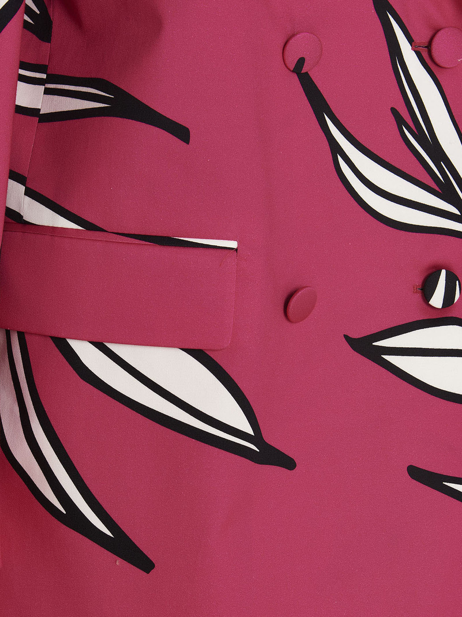 ROCHAS Fuchsia Baumwollblazer