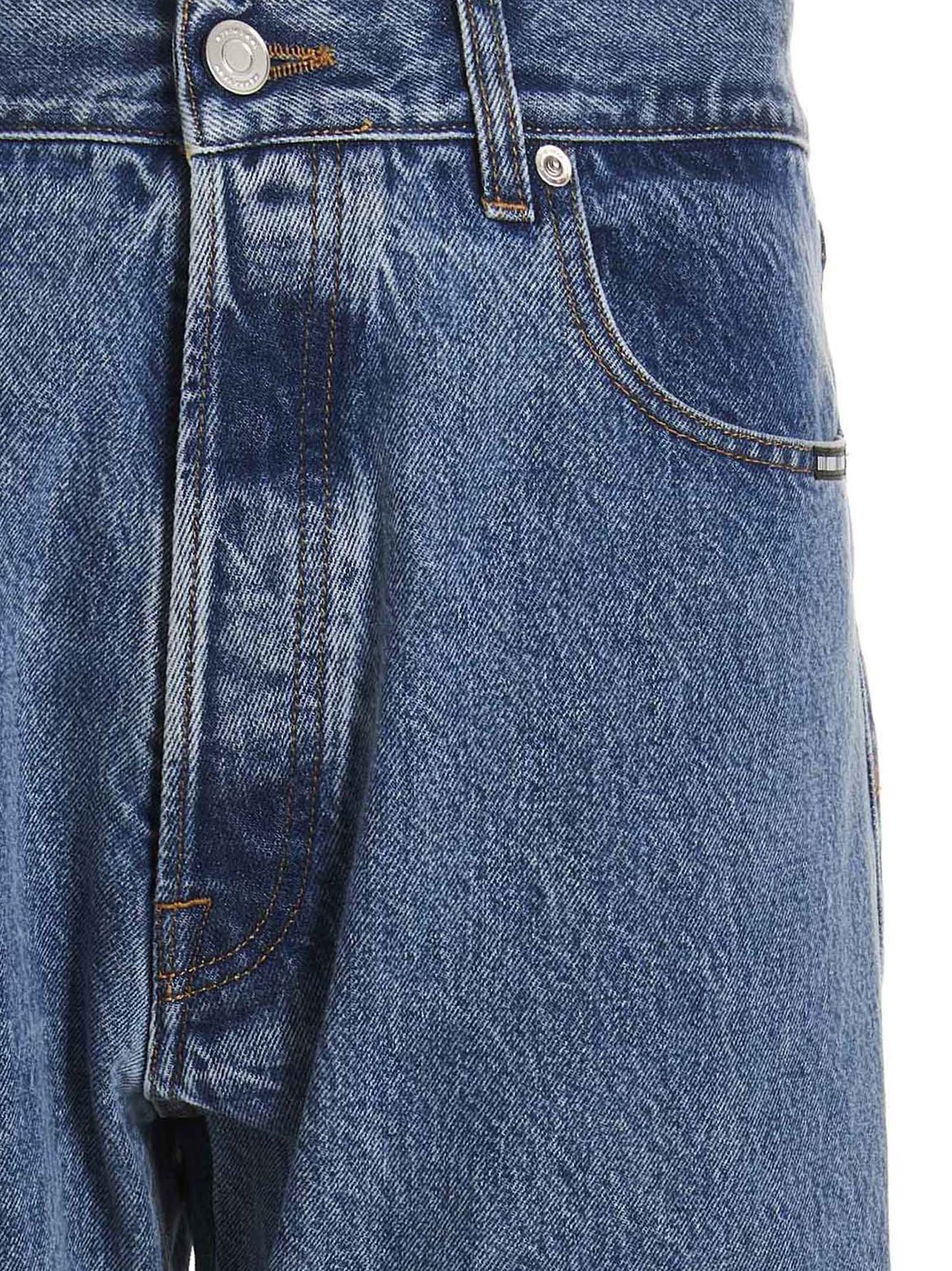 VTMNTS Blaue Baumwolljeans im Relaxed Fit