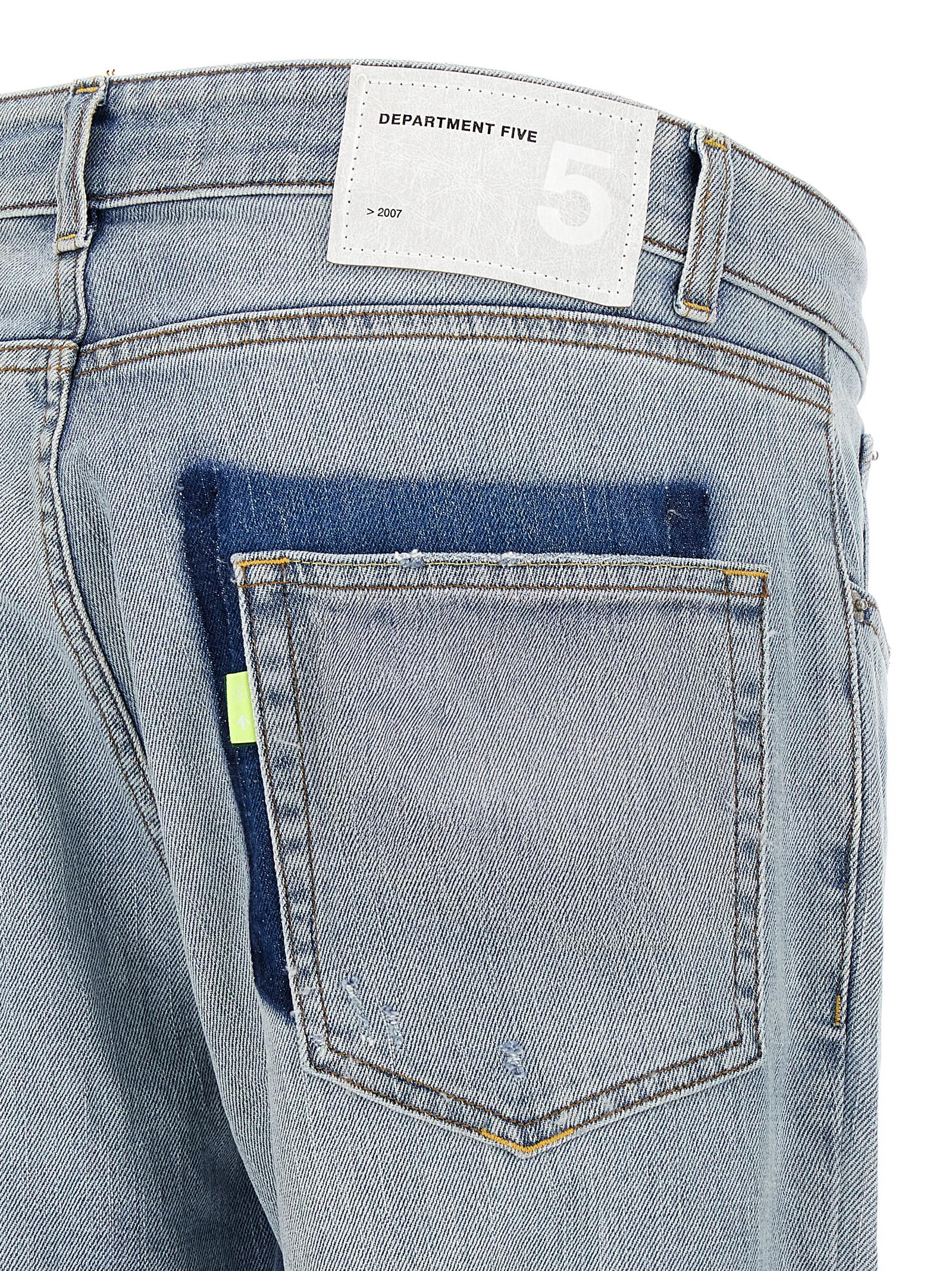 Department 5 Blaue Baumwoll-Jeans im Slim Fit