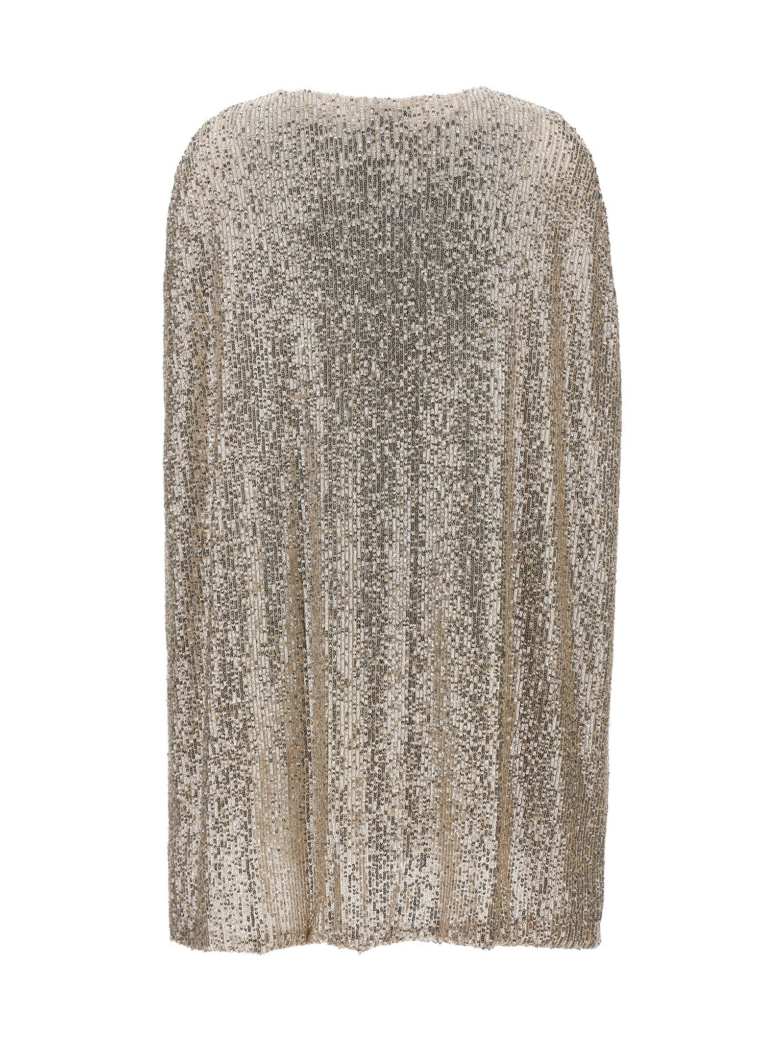 LE TWINS Kurzes Kleid aus silbernem Polyester