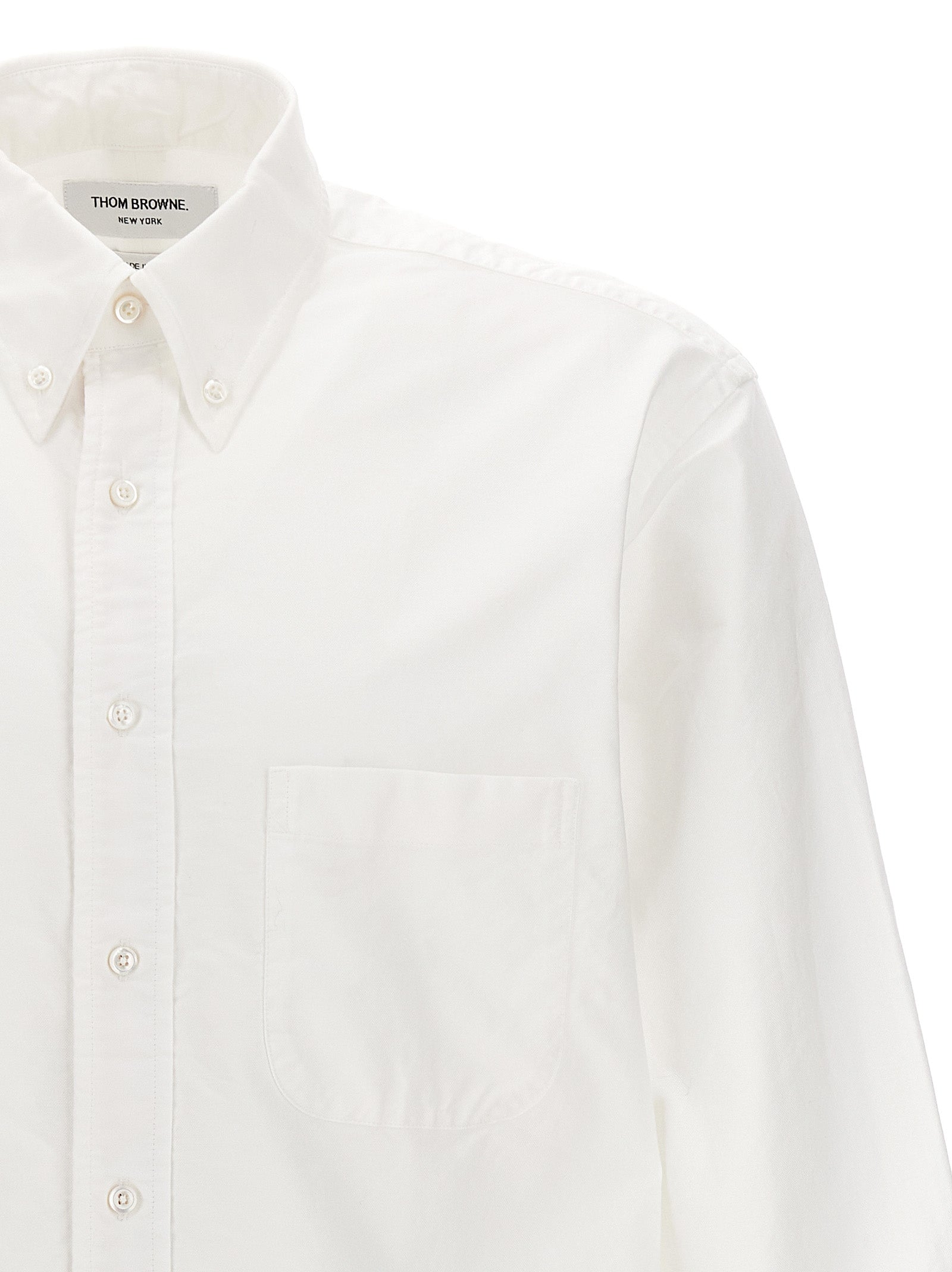 Thom Browne Weiße Baumwollbluse
