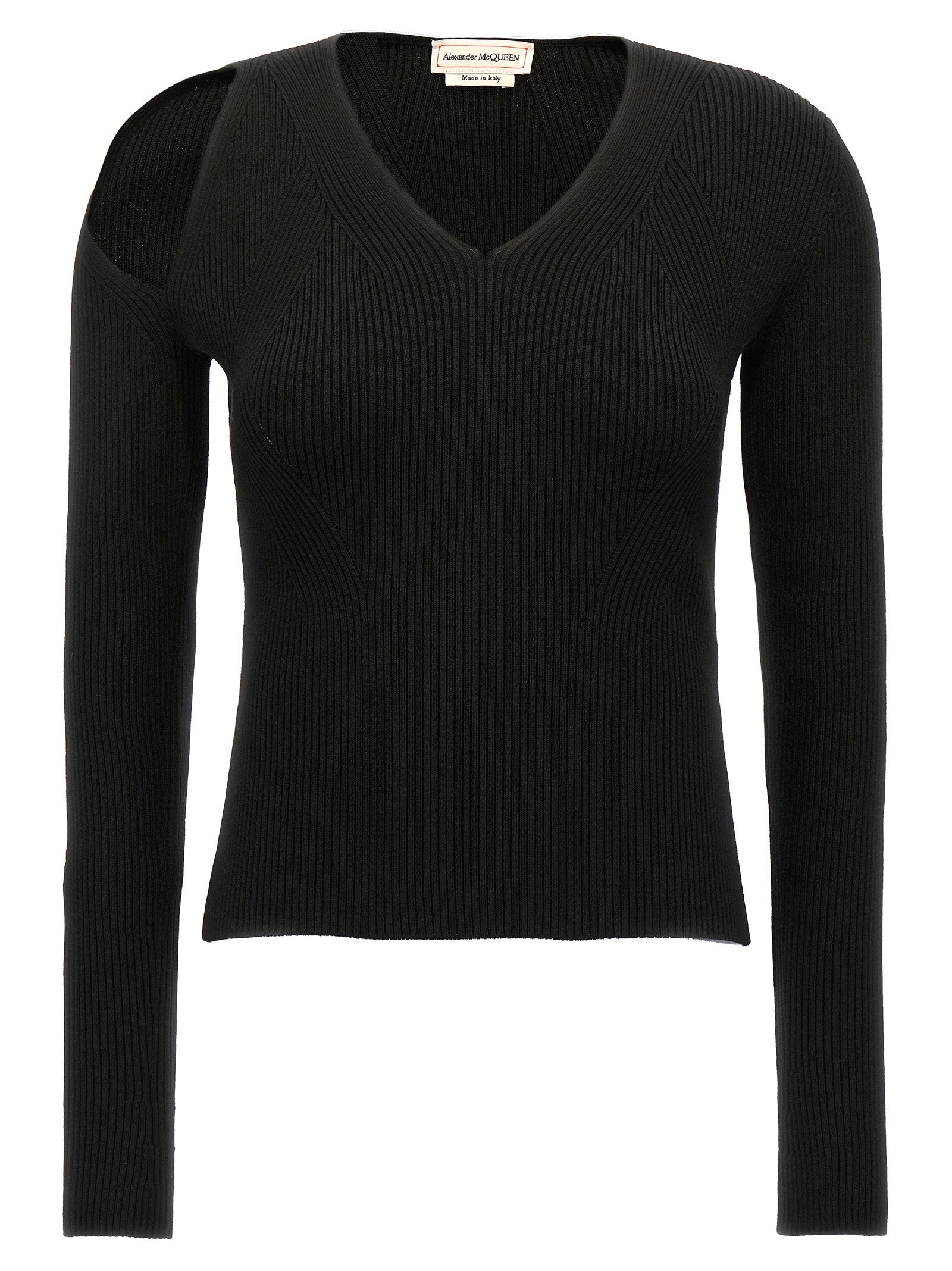 Alexander McQueen Schwarzer Wollcardigan