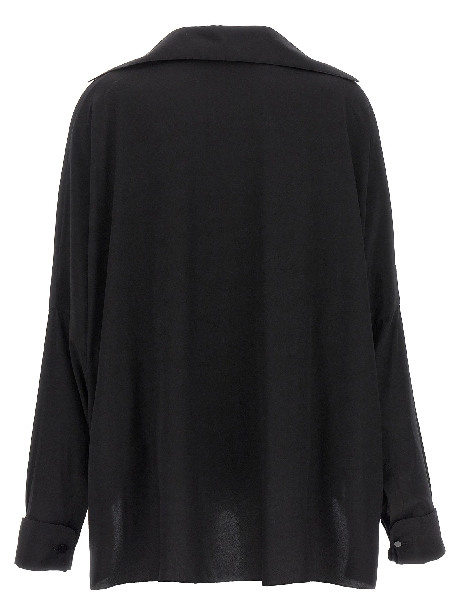 Tom Ford Schwarze Seidenbluse