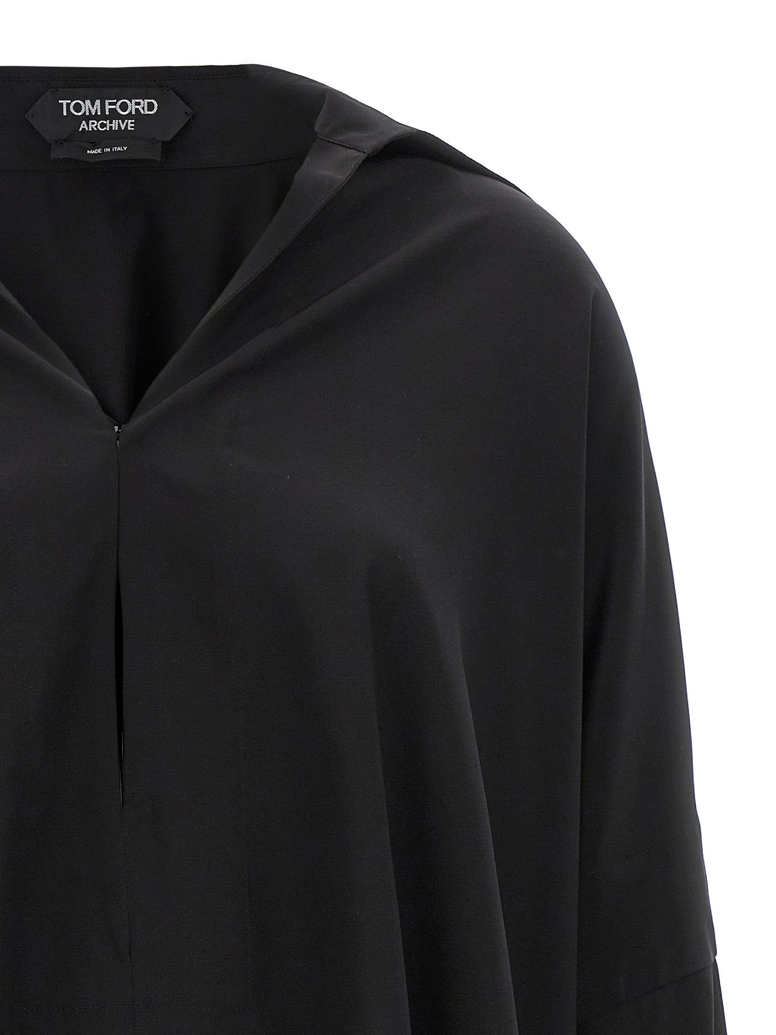 Tom Ford Schwarze Seidenbluse