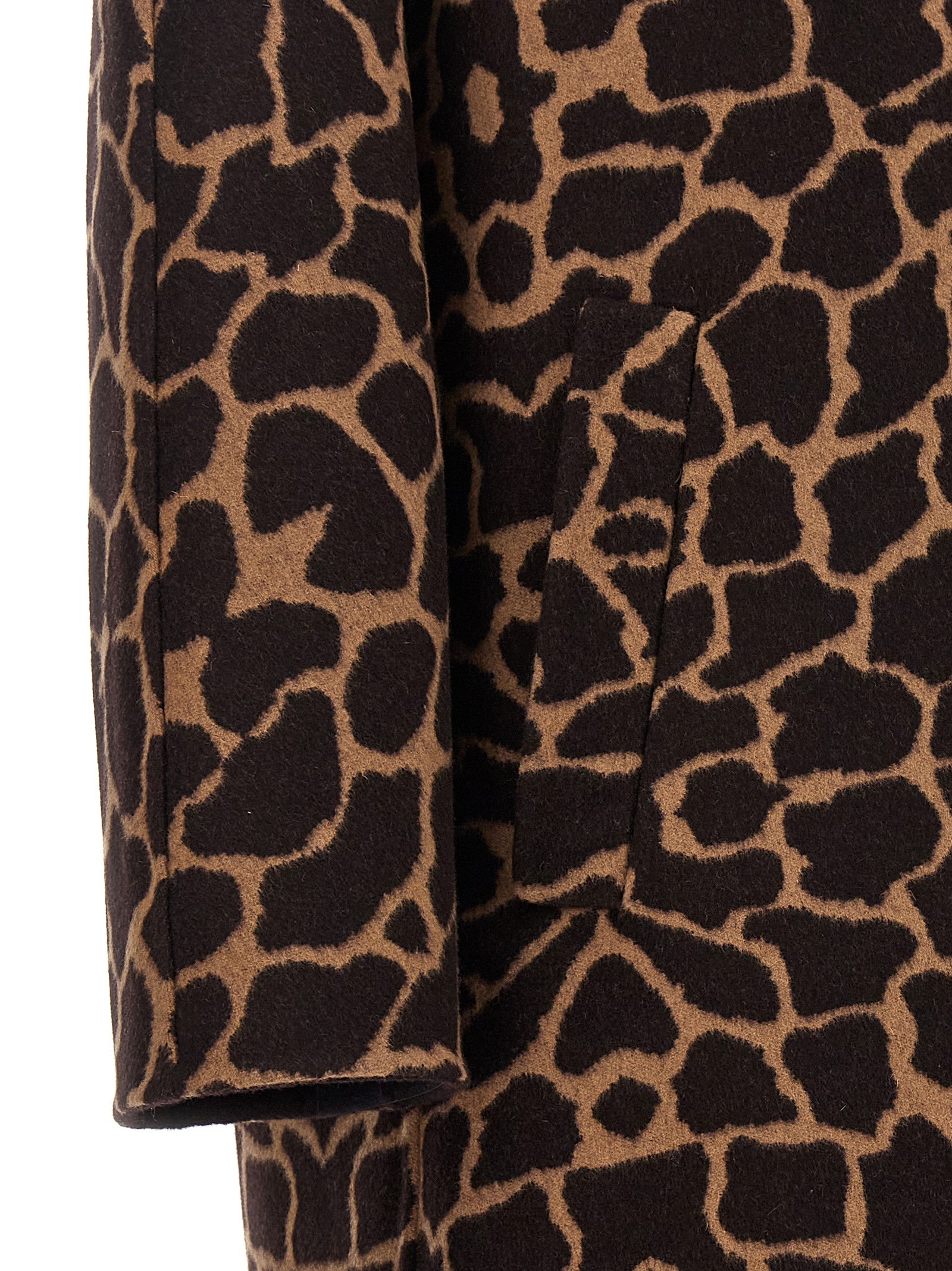 Max Mara Mantel aus reiner Schurwolle in Braun