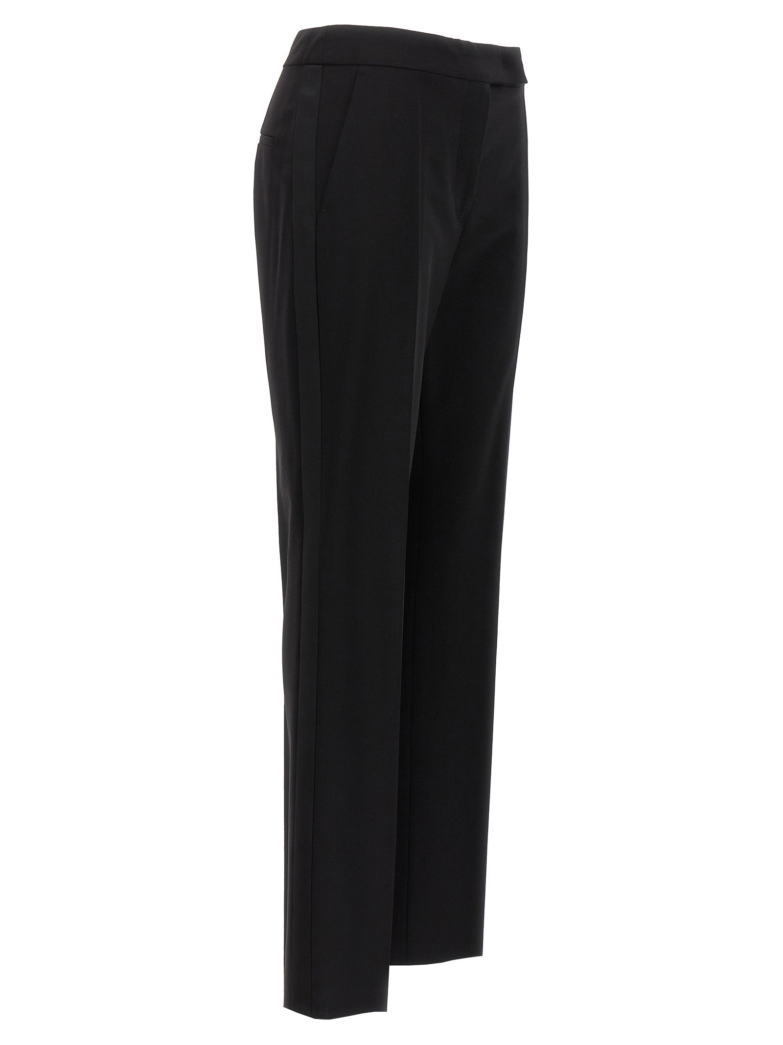 Max Mara Schwarze Hose aus reiner Schurwolle