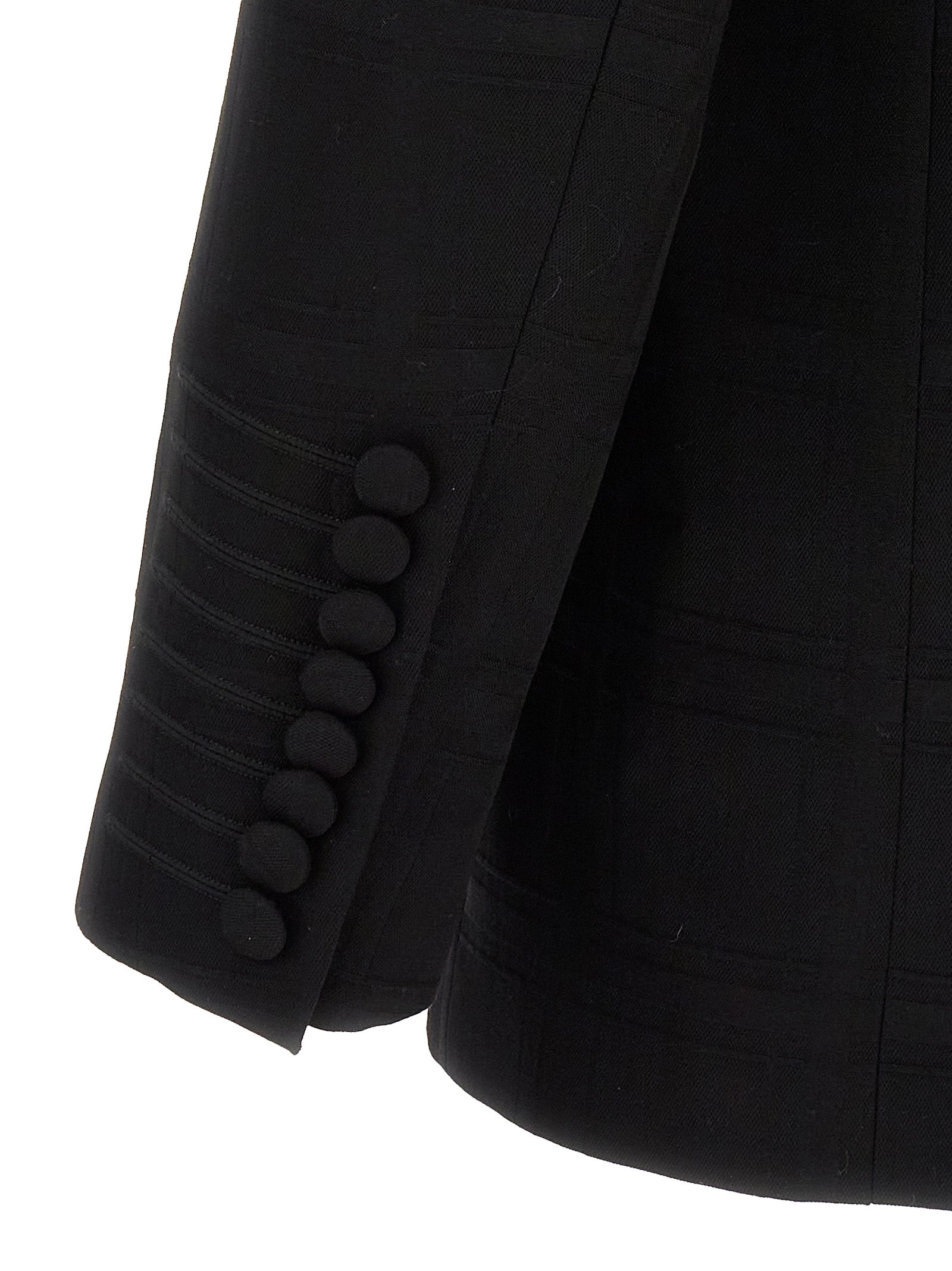 Etro Schwarzer Blazer aus reiner Schurwolle