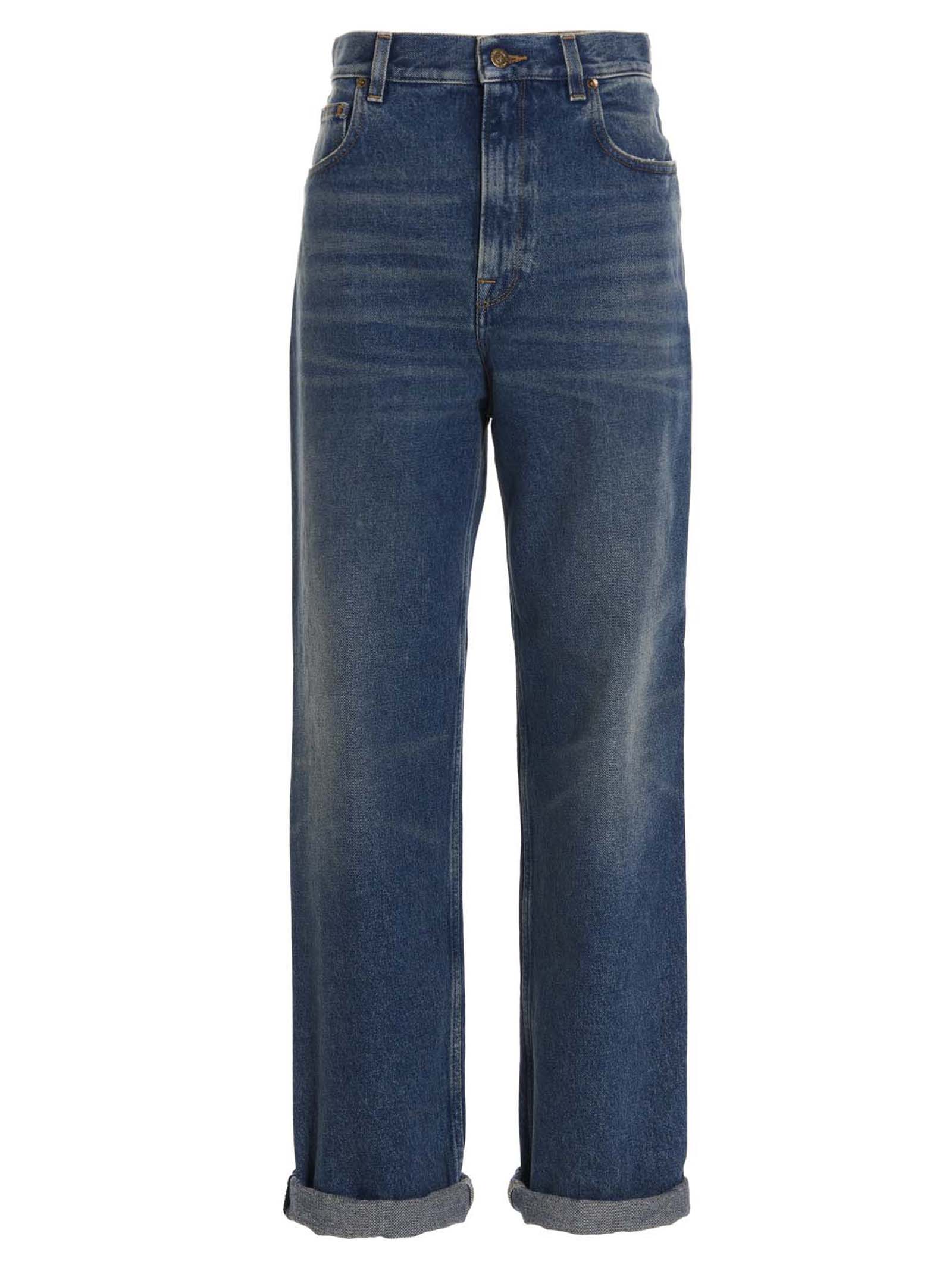 Golden Goose Blaue Jeans aus Baumwolle im geraden Schnitt