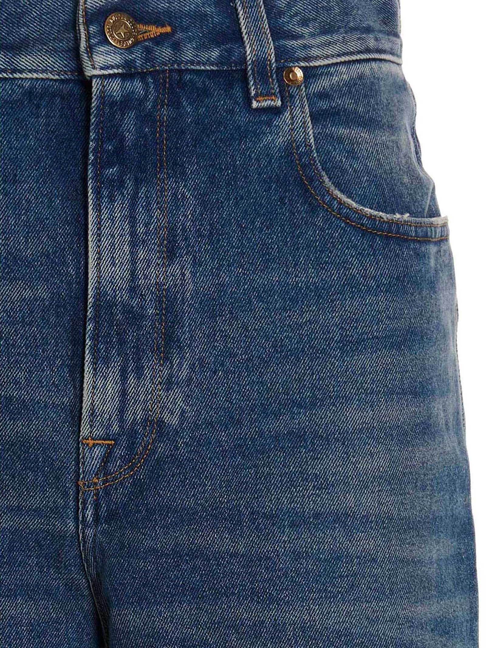 Golden Goose Blaue Jeans aus Baumwolle im geraden Schnitt