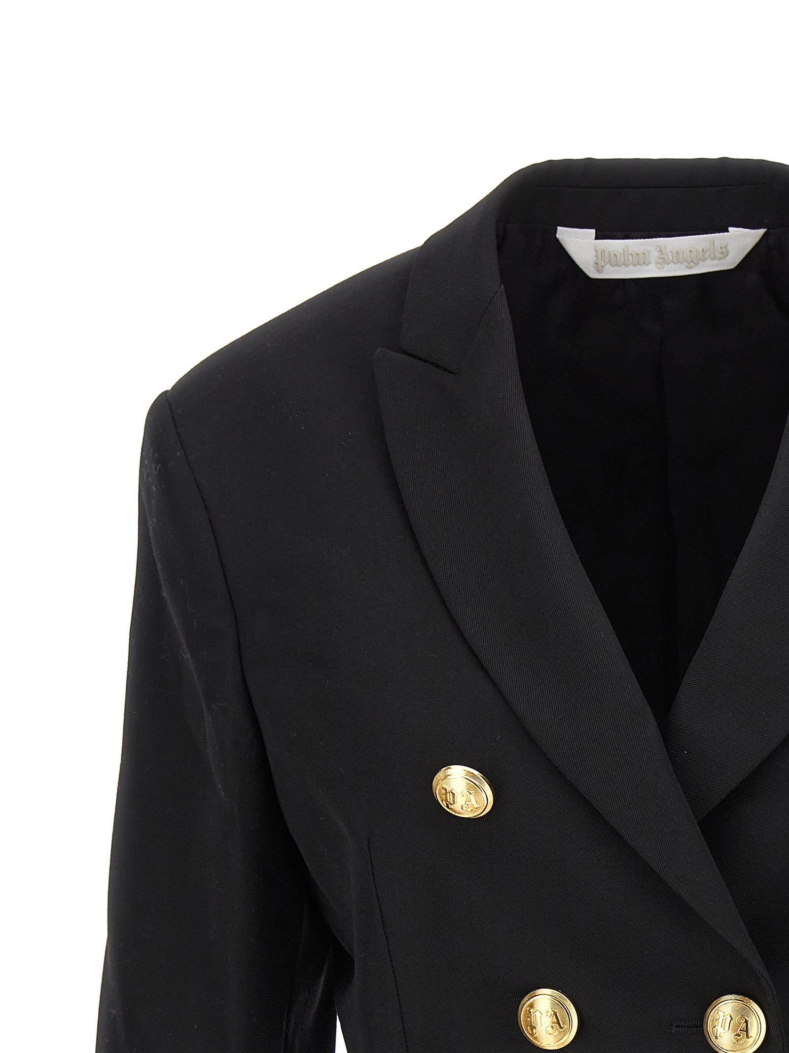 Palm Angels Schwarzer Blazer aus Polyester