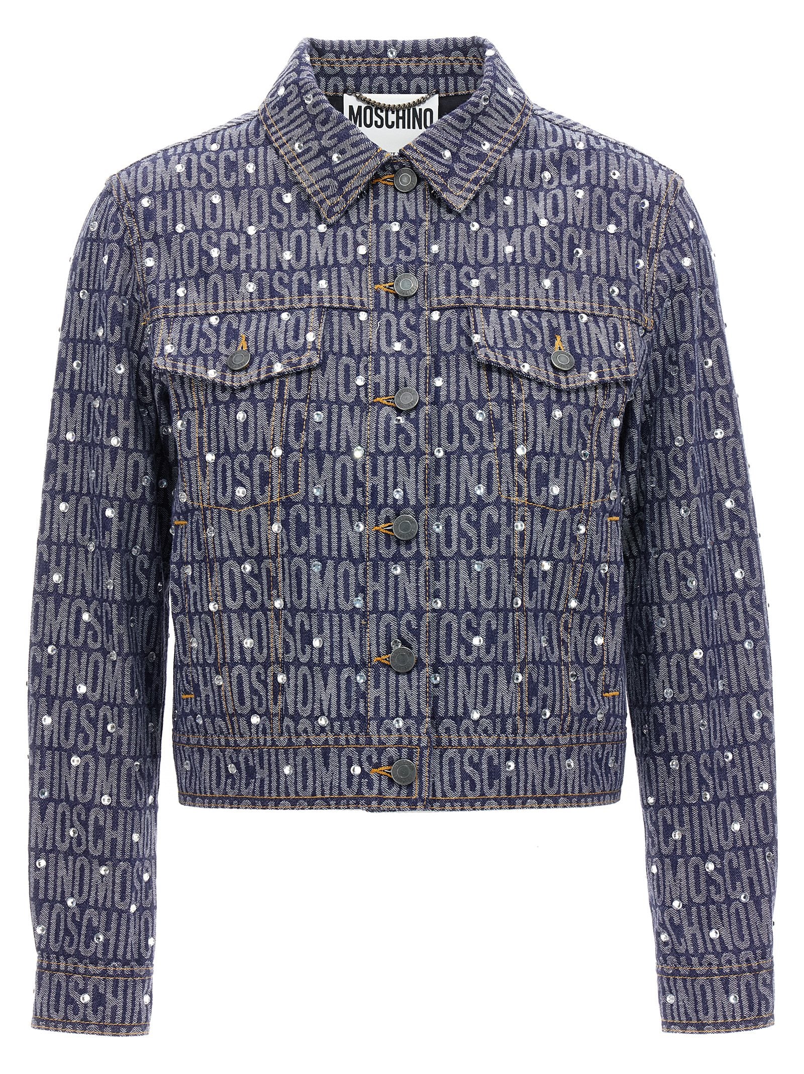 Moschino Blaue Jeansjacke aus Baumwolle